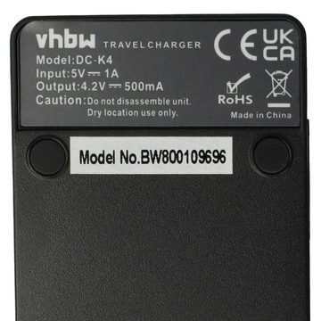 vhbw passend für Casio Exilim S1, S3, M1, S1PM, S2, S20, S23, EX-Z90, M2, Kamera-Ladegerät