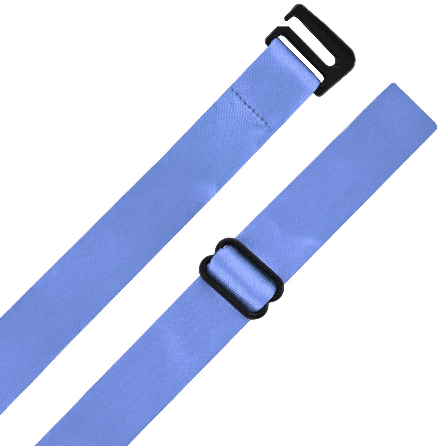 DonDon Kinderfliege Kinder Jungen Fliege Seidenlook 9 x (Packung, verstellbar, gebunden, 2 hellblau glänzend 1-St) bereits cm 4,5