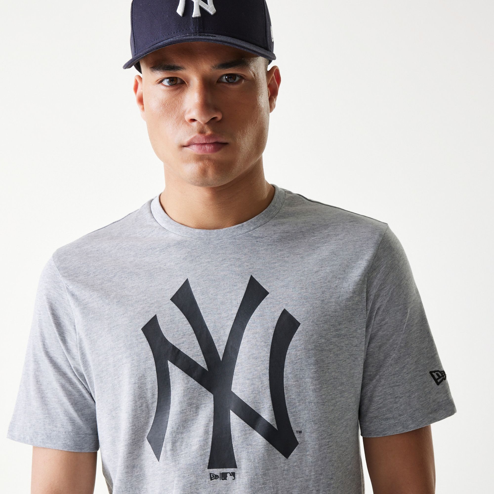 New York Yankees T-Shirt New York Yankees T-Shirt NY Logo groß - grau