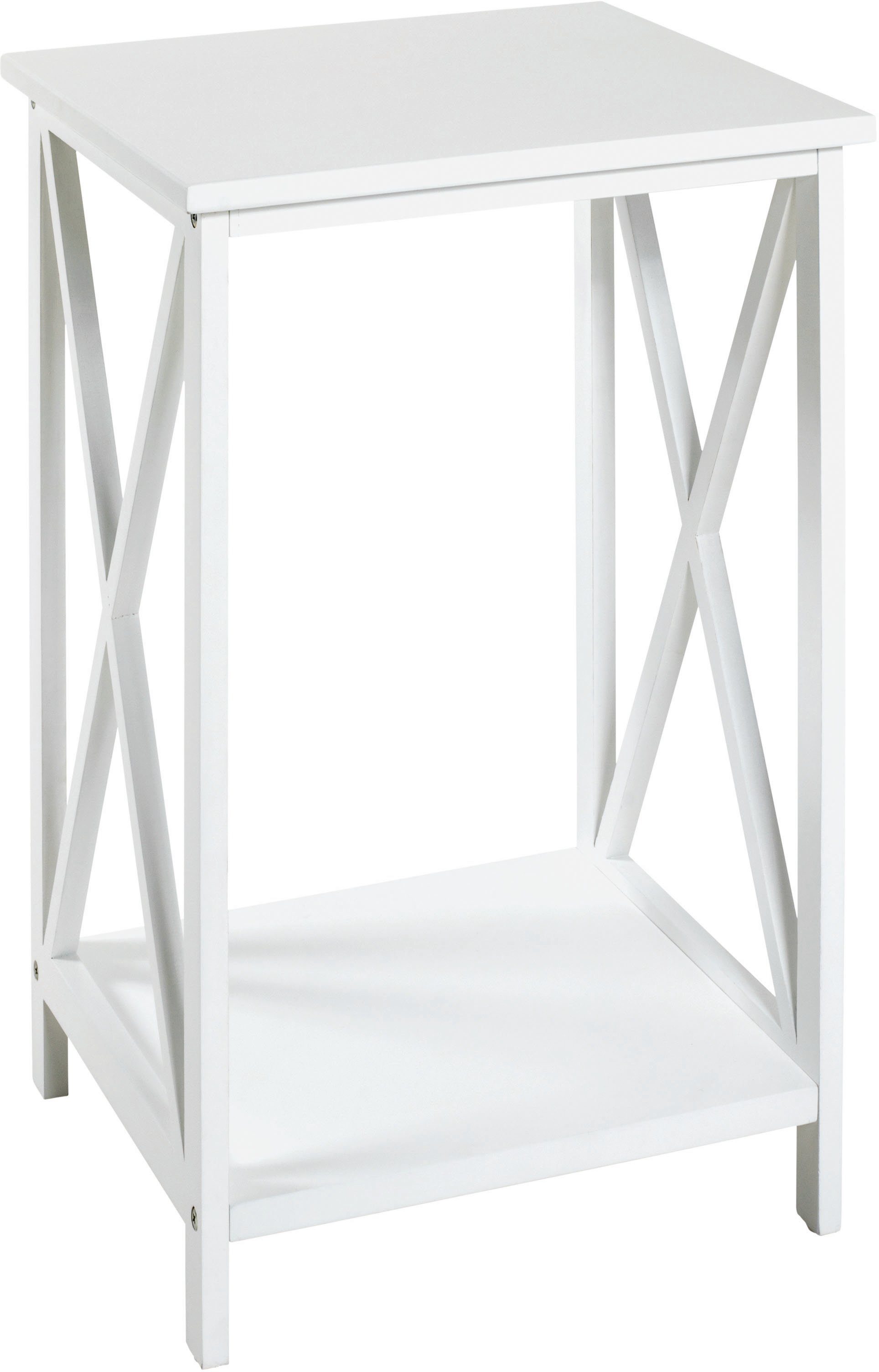 HAKU Wandgarderobe Im Vintage-Look – Weiß Gewischt Mit Keramikkugeln, 3 Haken, 50 Cm Breit