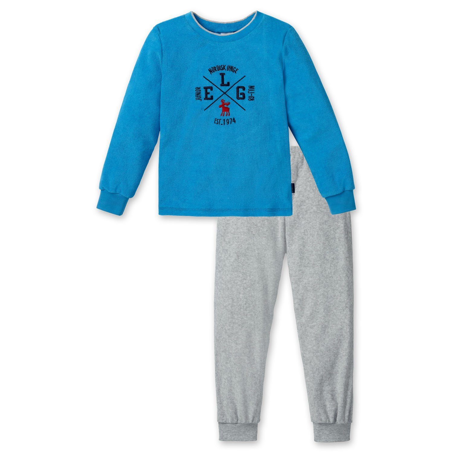 Schiesser Pyjama »Elchalarm« (Set, Set) Jungen Schlafanzug lang, Frottee  online kaufen | OTTO