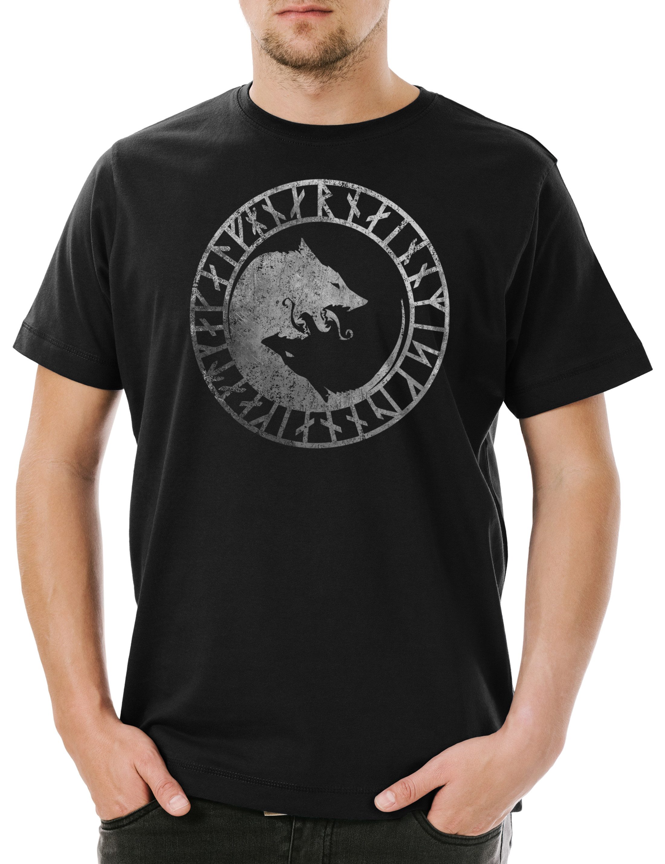 Urban Backwoods Print-Shirt Geri And Freki günstig online kaufen