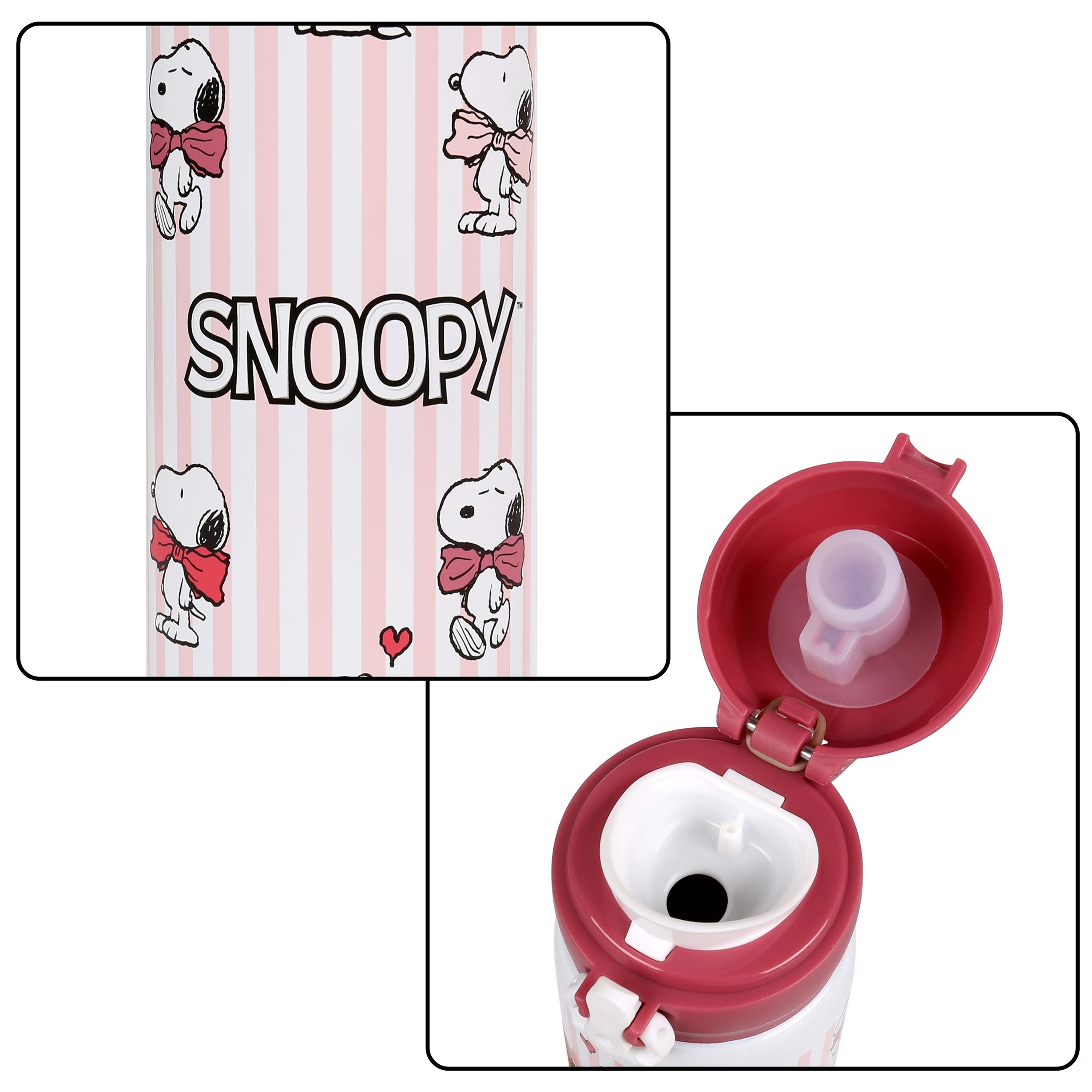 Snoopy Trinkflasche Snoopy Peanuts Thermosflasche aus Edelstahl, auslaufsicher, 440 ml