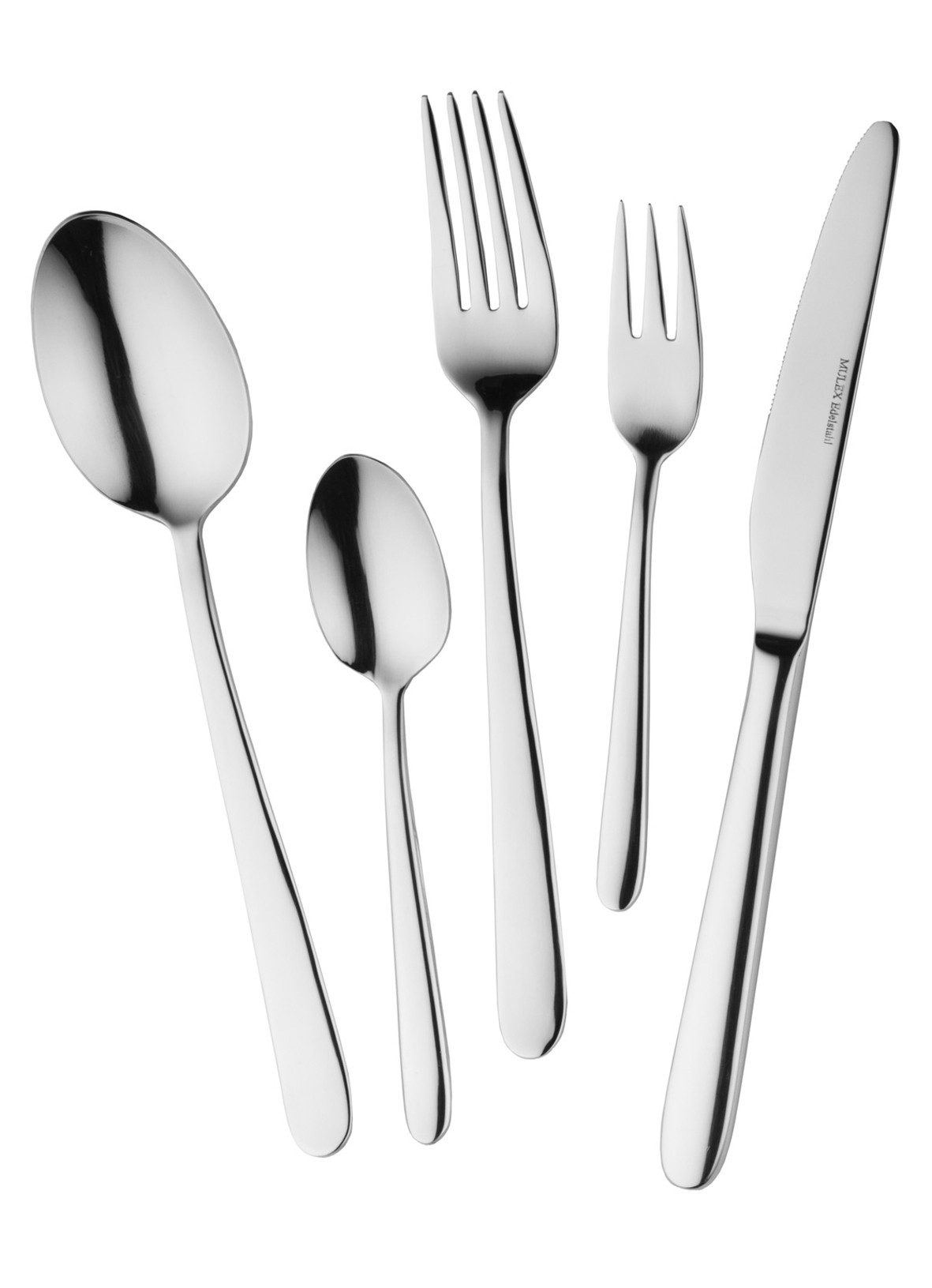 Mulex Besteck-Set Iowa 18.10, mit angenehmer Haptik (30-tlg), 6 Personen, Edelstahl 18/10, zeitloser Chic, spülmaschinengeeignet