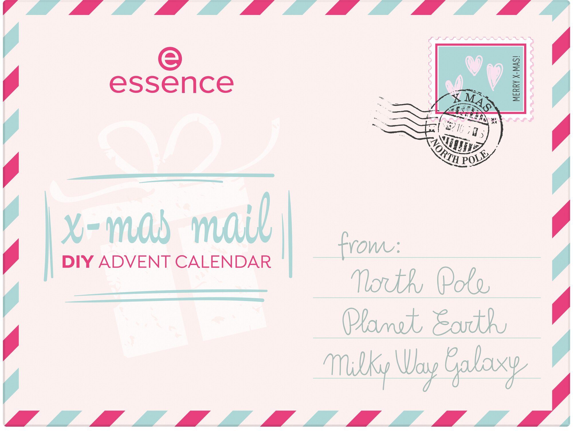 24-tlg) DIY ADVENT x-mas CALENDAR Essence (Set, mail Adventskalender