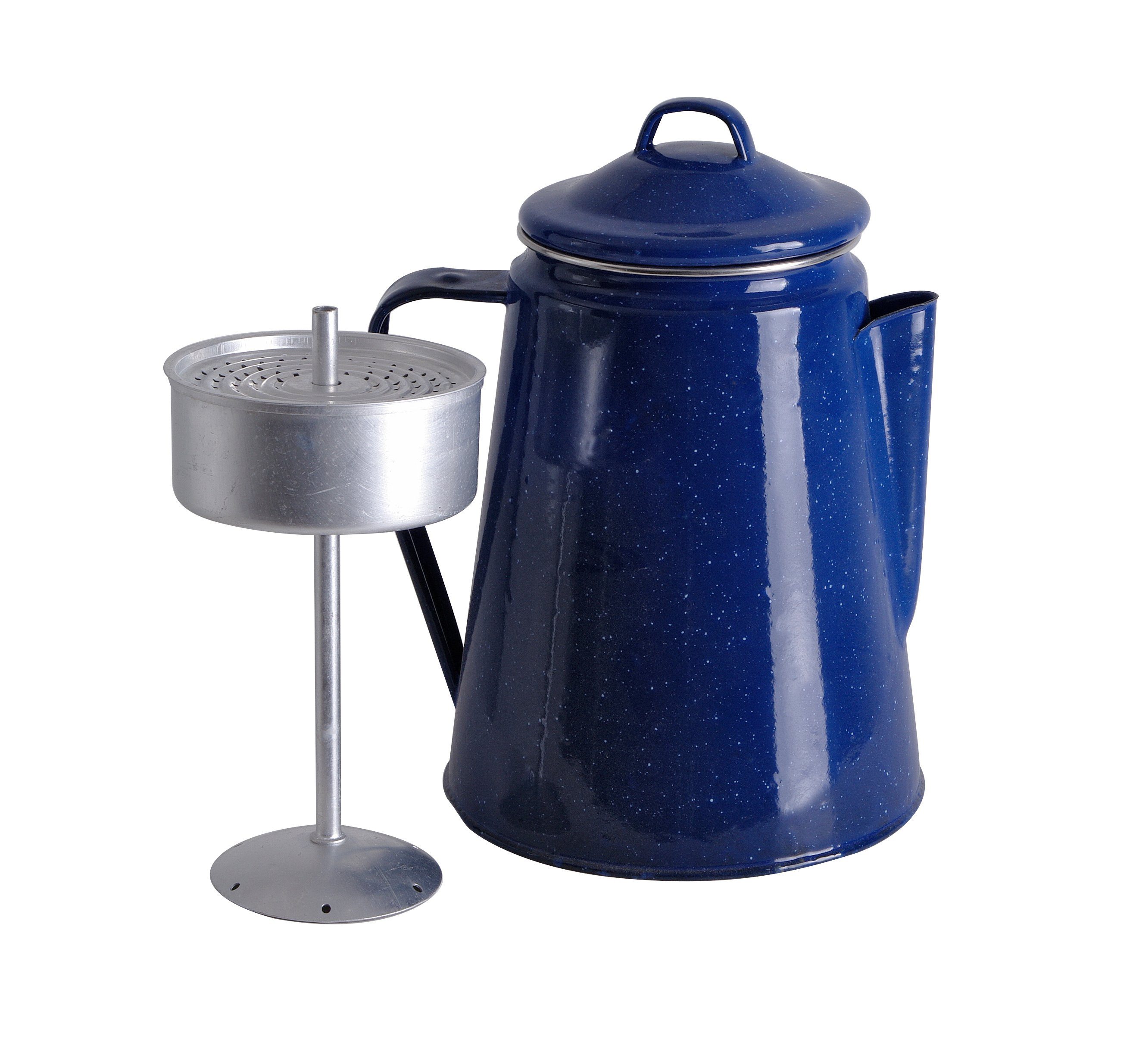 Origin Outdoors Kaffeekanne Origin Outdoors Emaille Kaffeekanne 1,8 L blau – Outdoor & Camping, 1,8 l