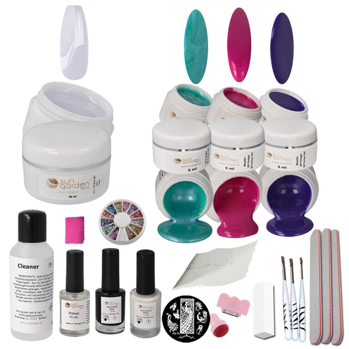 Sun Garden Nails Nagellack-Set Starterset Nail Chicago - UV Gel Set