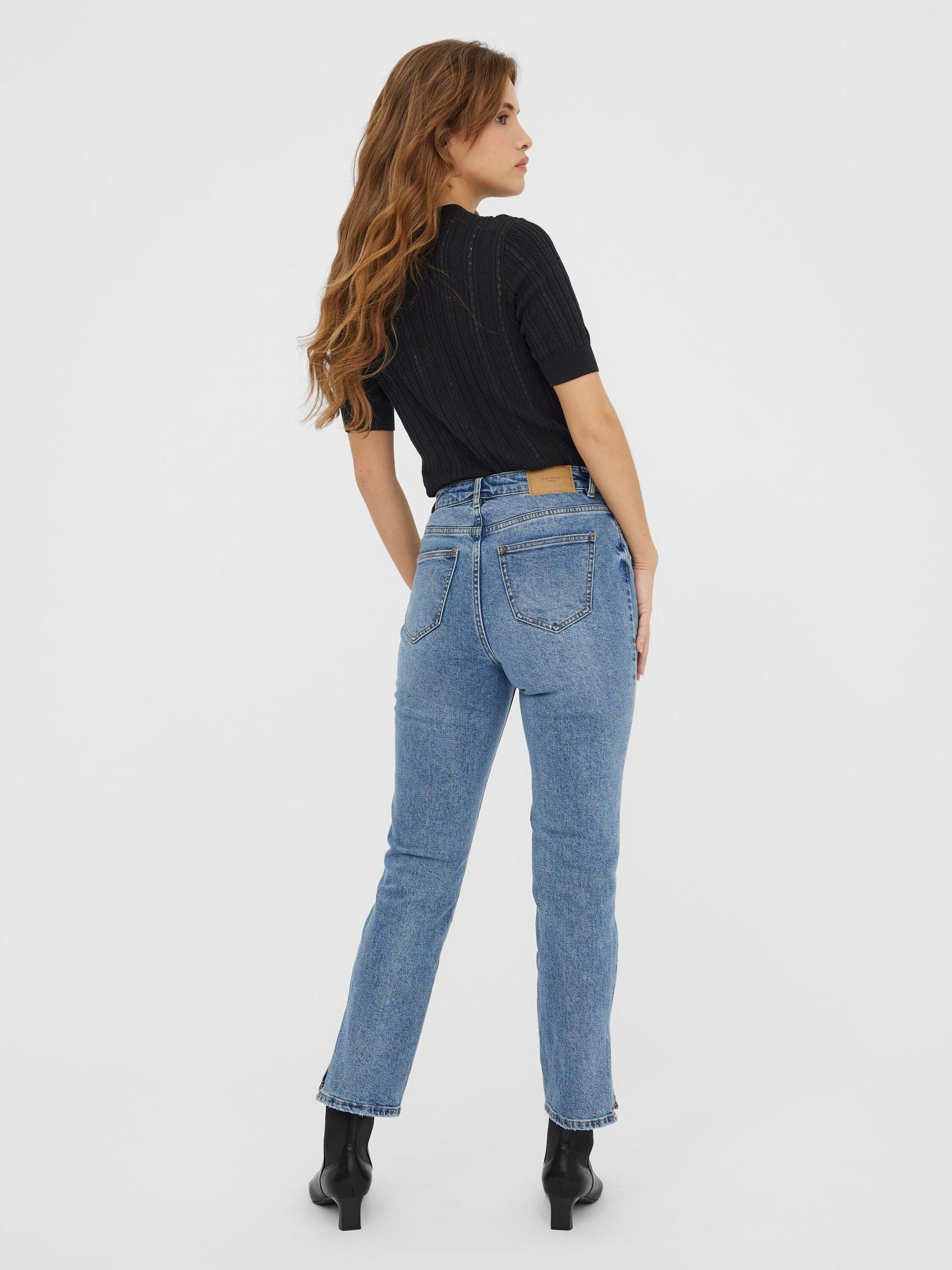 Moda Vero 7/8-Jeans Plain/ohne Details Ellie (1-tlg)