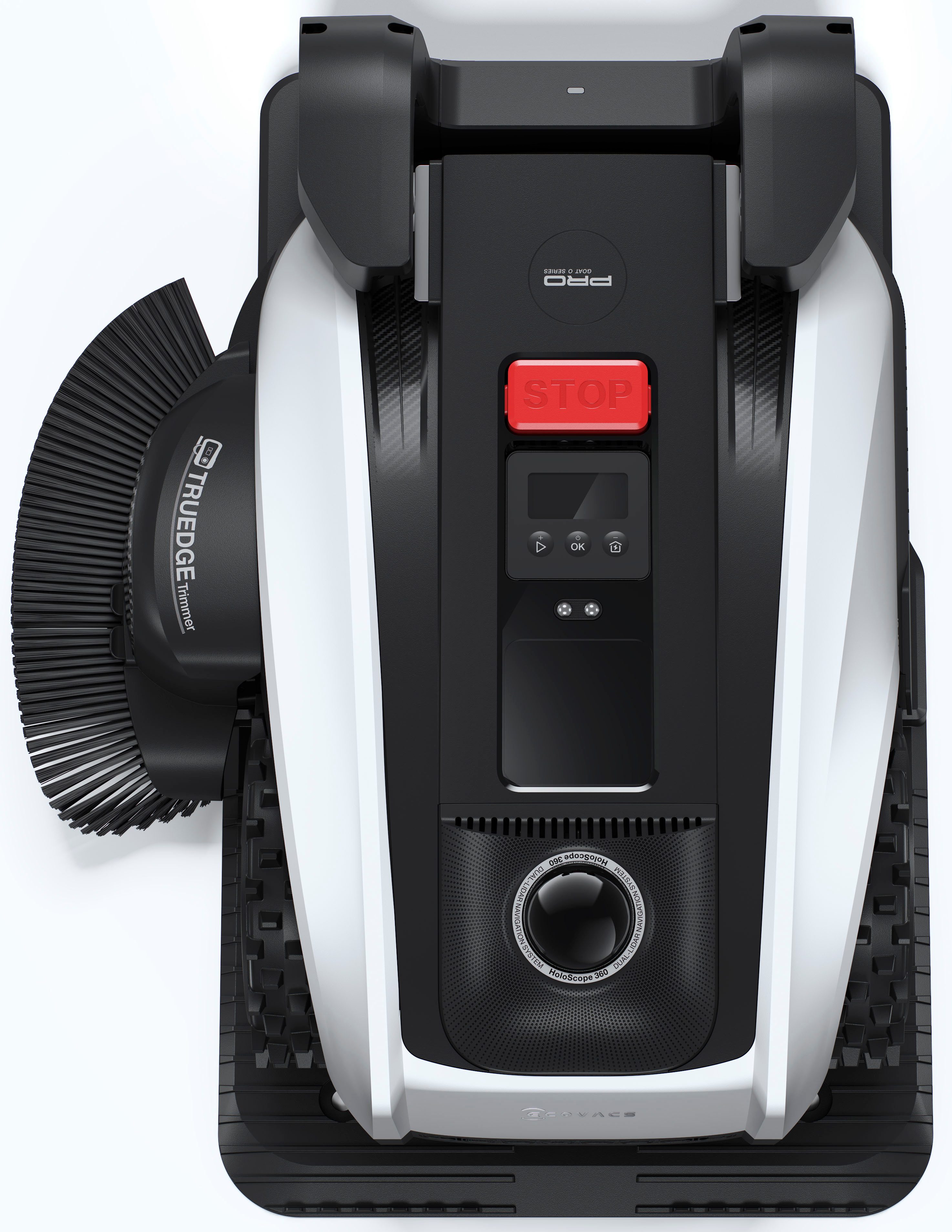 ECOVACS Rasenmähroboter GOAT O1200 LiDAR PRO, bis 1200 m² Rasenfläche, (Trimmer (8500 rpm), mit bahnbrechender Dual-LiDAR Navigation für Gärten