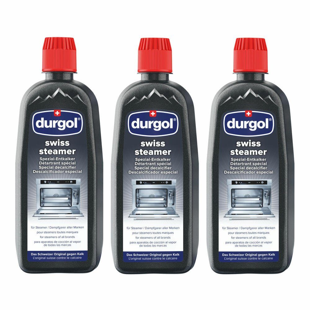 Durgol Swiss Steamer Spezial 3 x 500 ml Flüssigentkalker (Set)