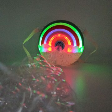 alldoro Seifenblasenmaschine 60613, Rainbow – Schillernde Seifenblasen für magischen Spielspaß