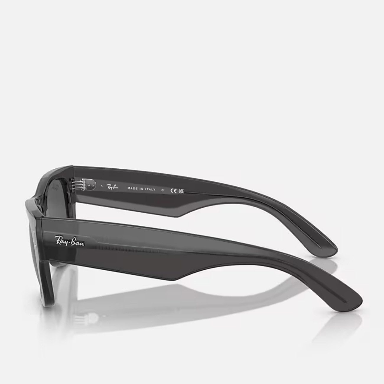 Ray-Ban Sonnenbrille Ray-Ban Mega Wayfarer Transparent Black Dark Grey