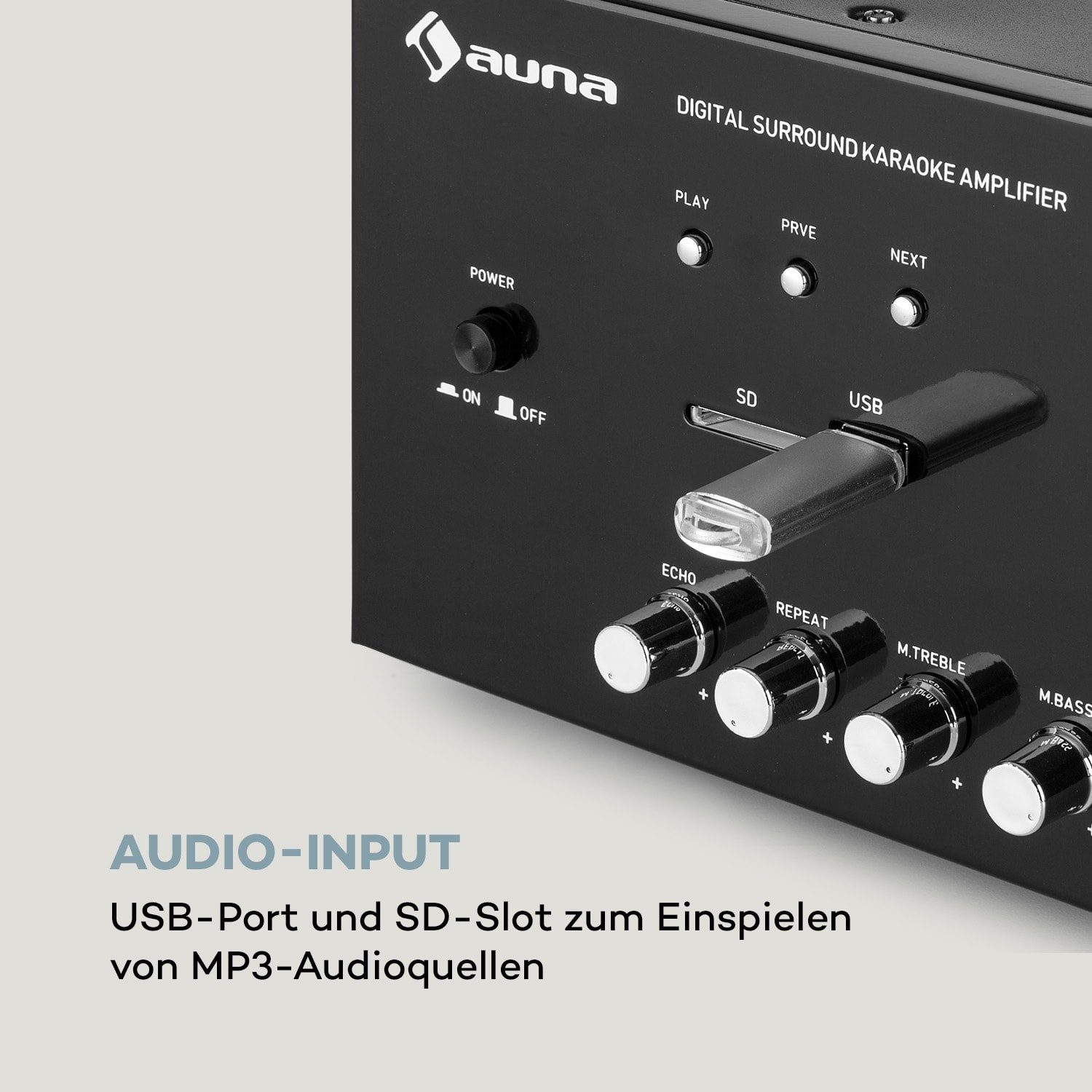 Audioverstärker AMP-218 Kanäle: 3) (Anzahl BT Auna
