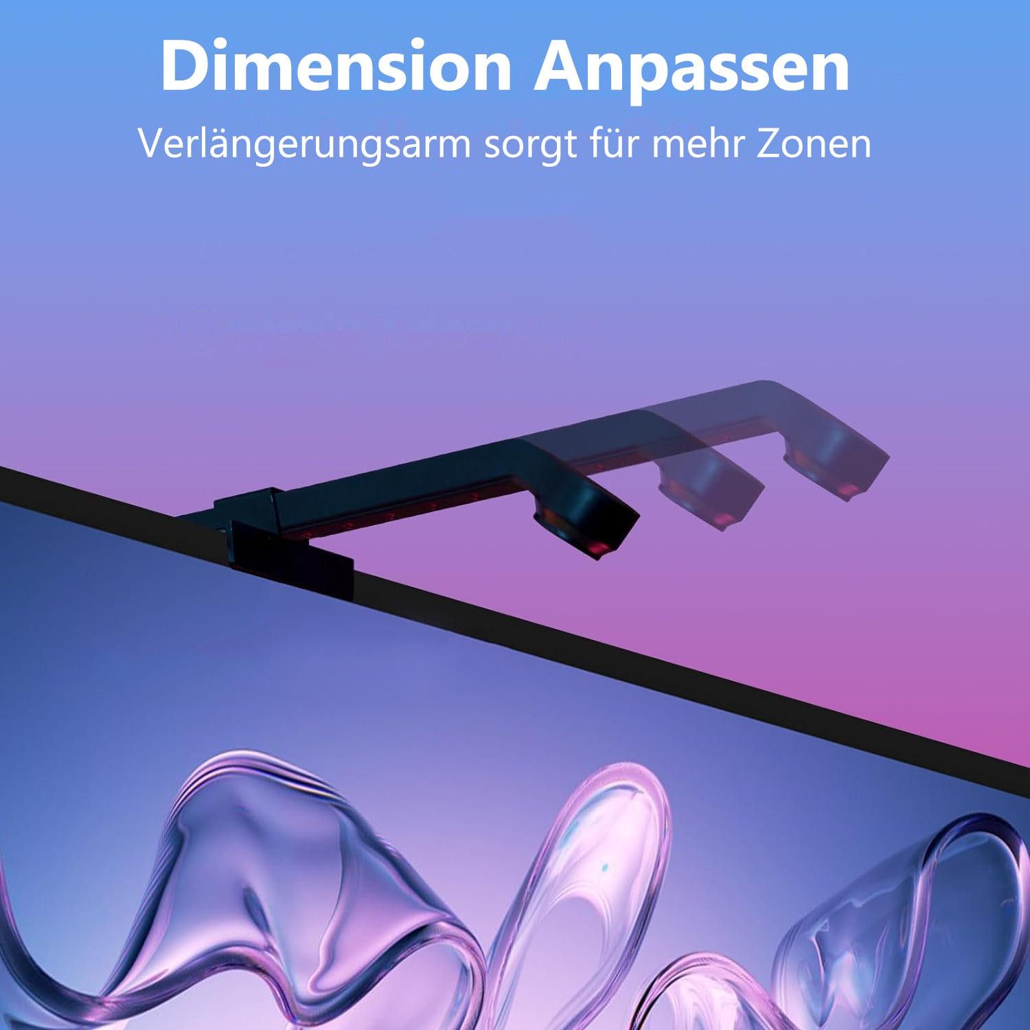 Jibenhome LED Stripe RGB TV Hintergrundbeleuchtung mit Kamera für 55-75 Zol günstig online kaufen