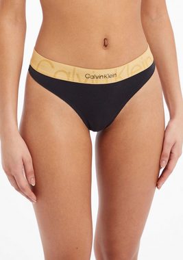 Calvin Klein Underwear String THONG mit kontrastfarben Calvin Klein Logo-Elastiktape