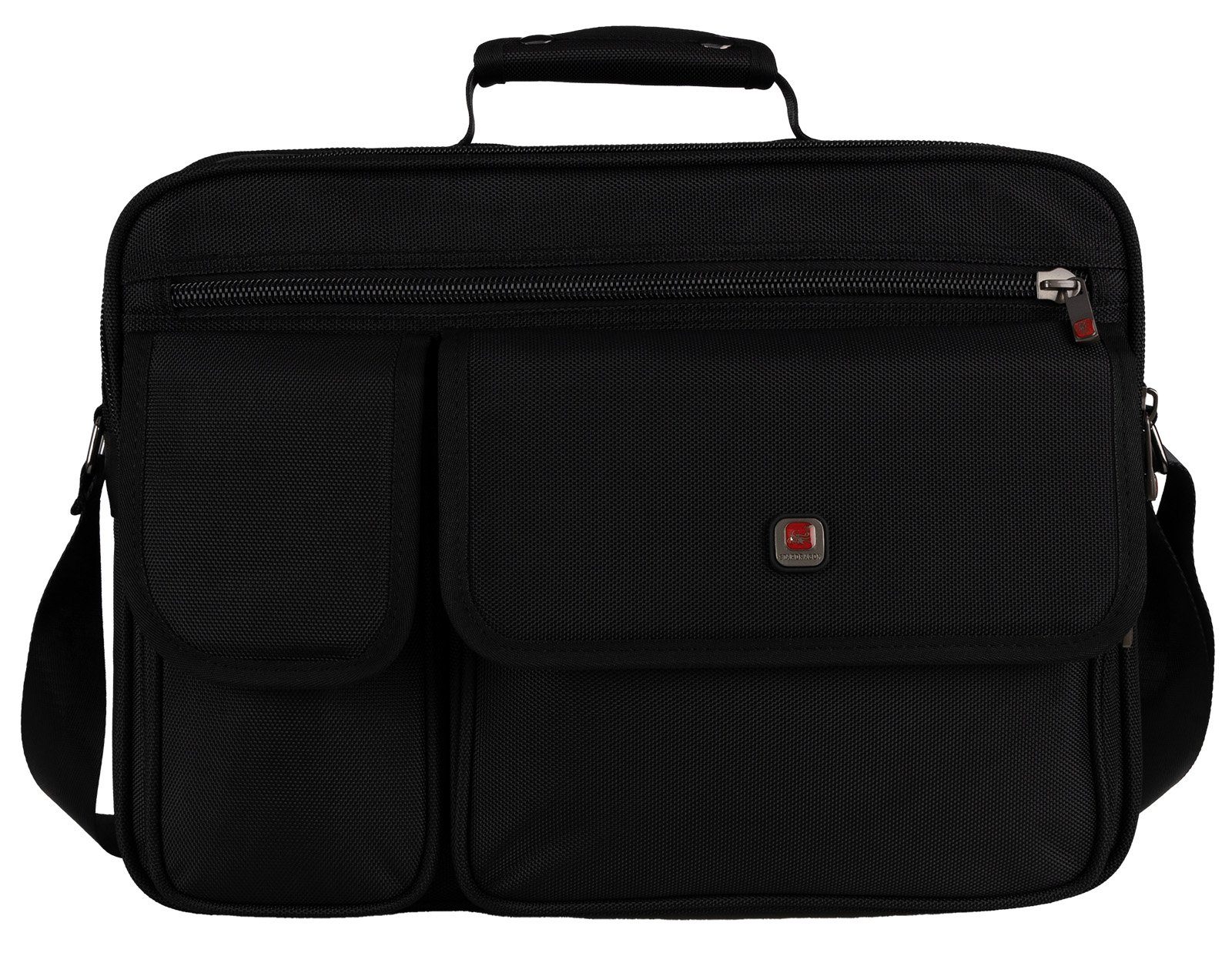 EAAKIE Umhängetasche Arbeitstasche Umhängetasche Flugbegleiter Herrentasche Schwarz XXL