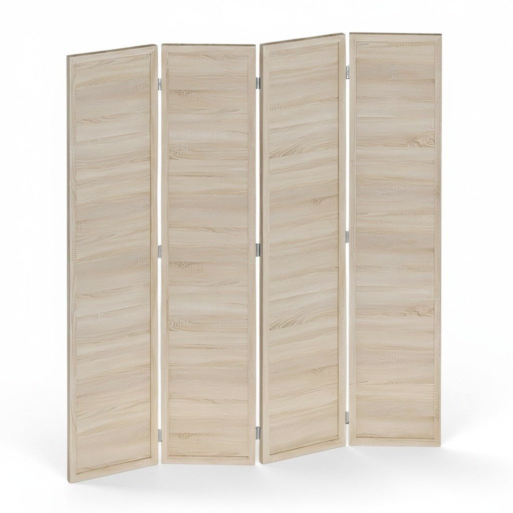 Xlmoebel Paravent XLMOEBEL Raumteiler aus MDF in elegantem Beige, modern und freistehend (1 St., Raumteiler aus MDF, Beige), Made in Europa