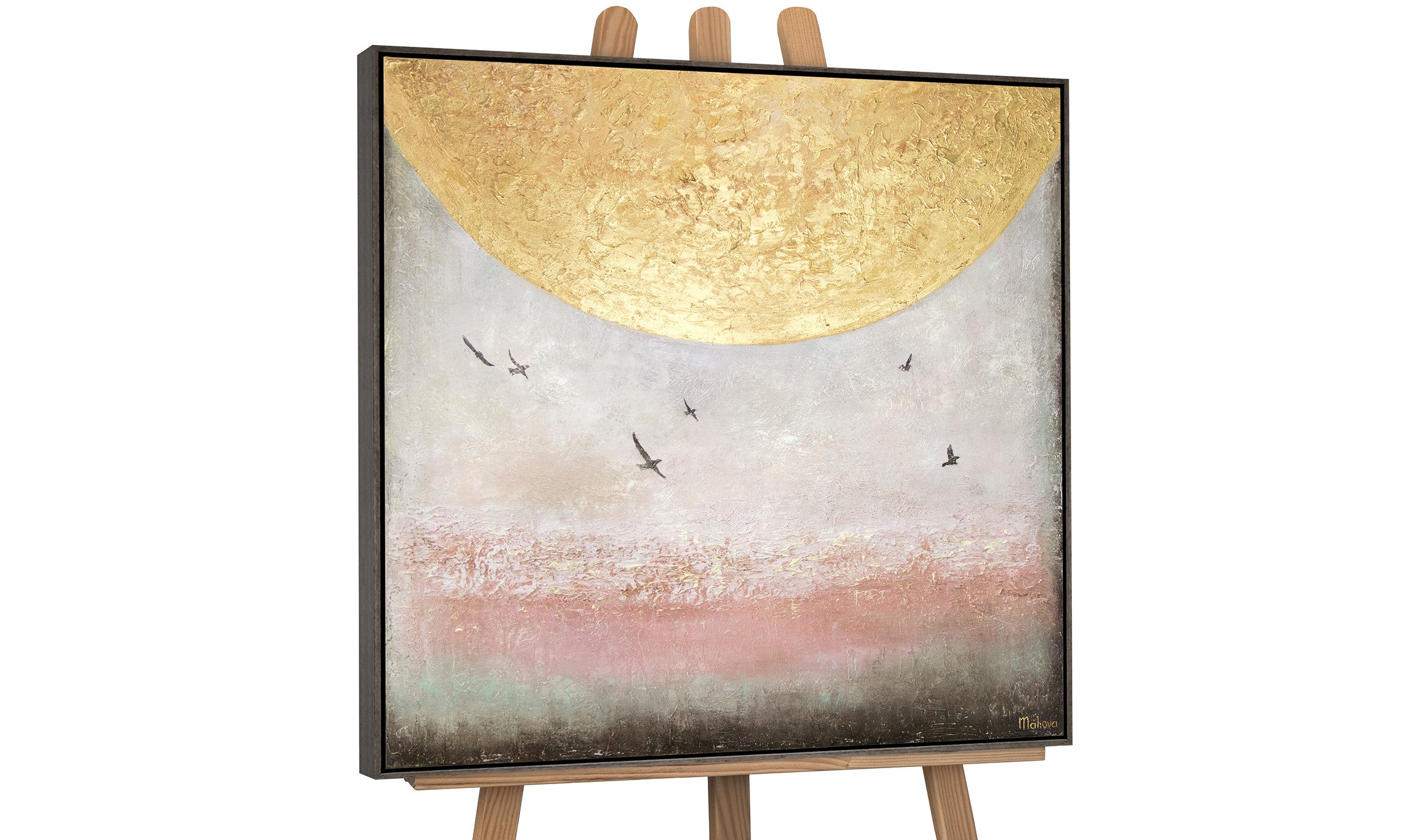 YS-Art Gemälde Sonnenenergie II, Landschaft, Leinwand günstig online kaufen