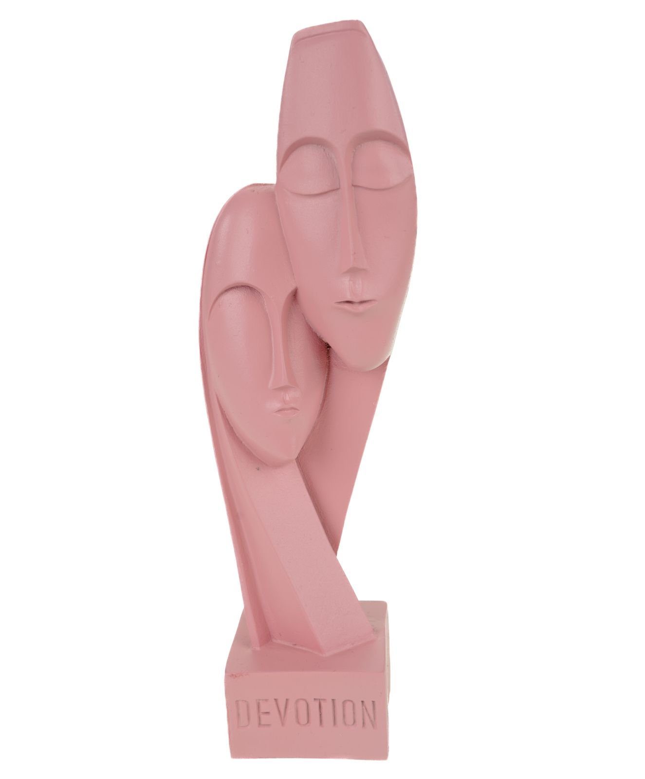 Kremers Schatzkiste Dekofigur Alabaster Figur Devotion Hingabe Skulptur 21 cm Kunst Art Liebe Figurine lachsfarben