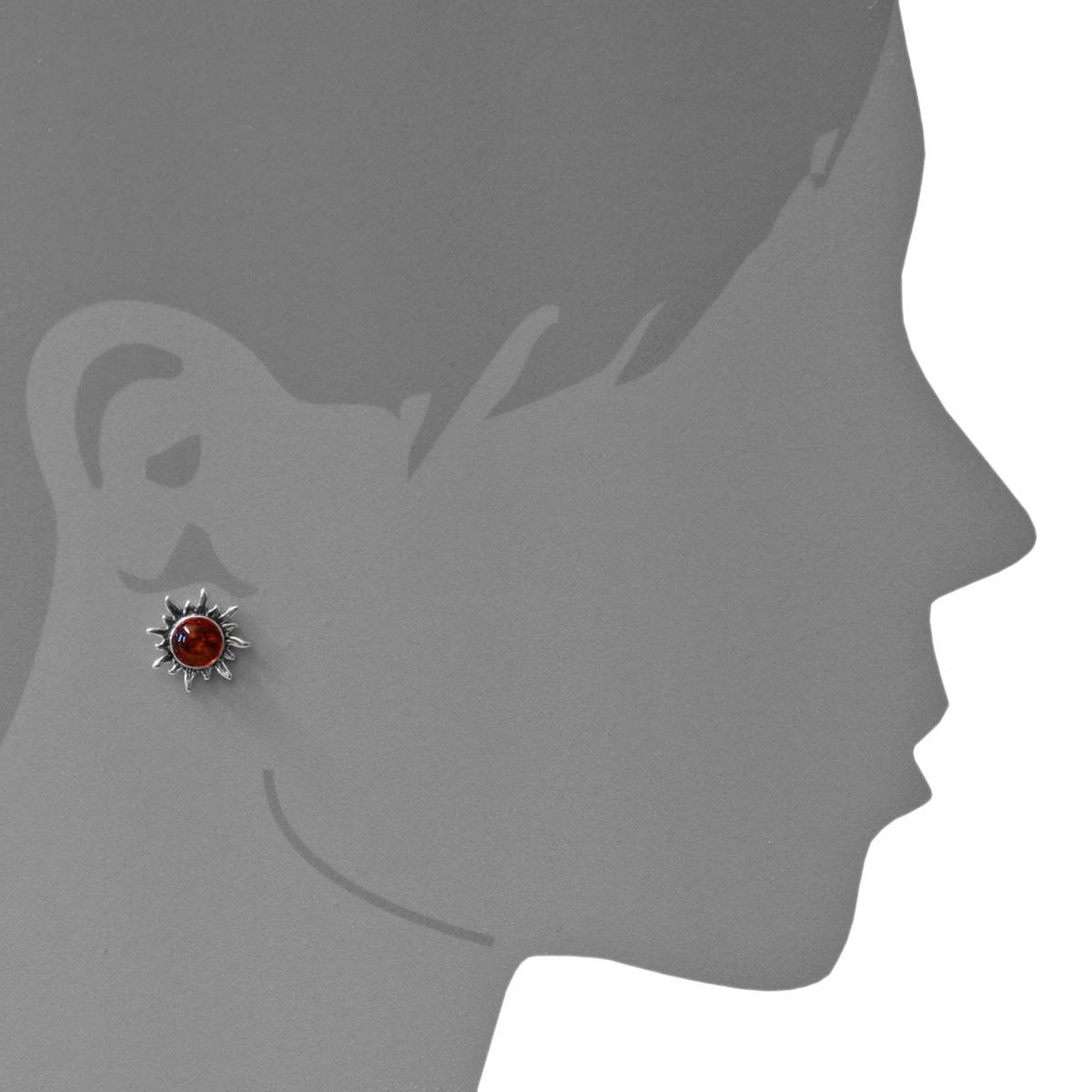 OSTSEE-SCHMUCK Paar Ohrstecker Ostsee-Schmuck Ohrstecker Sonne 16 mm Ohrste günstig online kaufen