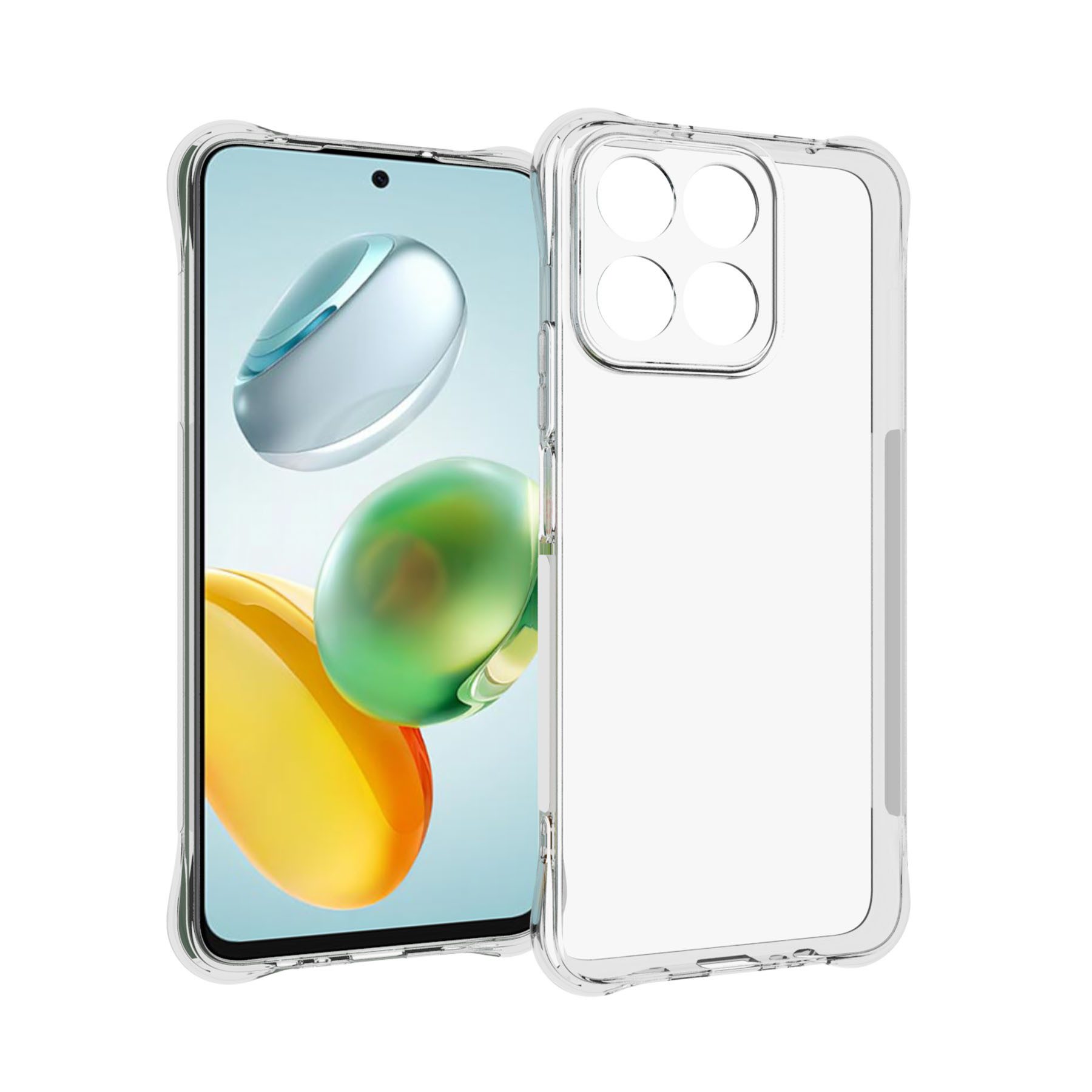mtb more energy Smartphone-Hülle Clear Armor Case für Honor 200 Smart 5G, Transparente TPU Schutzhülle Case Backcover mit Anti-Shock Verstärkung