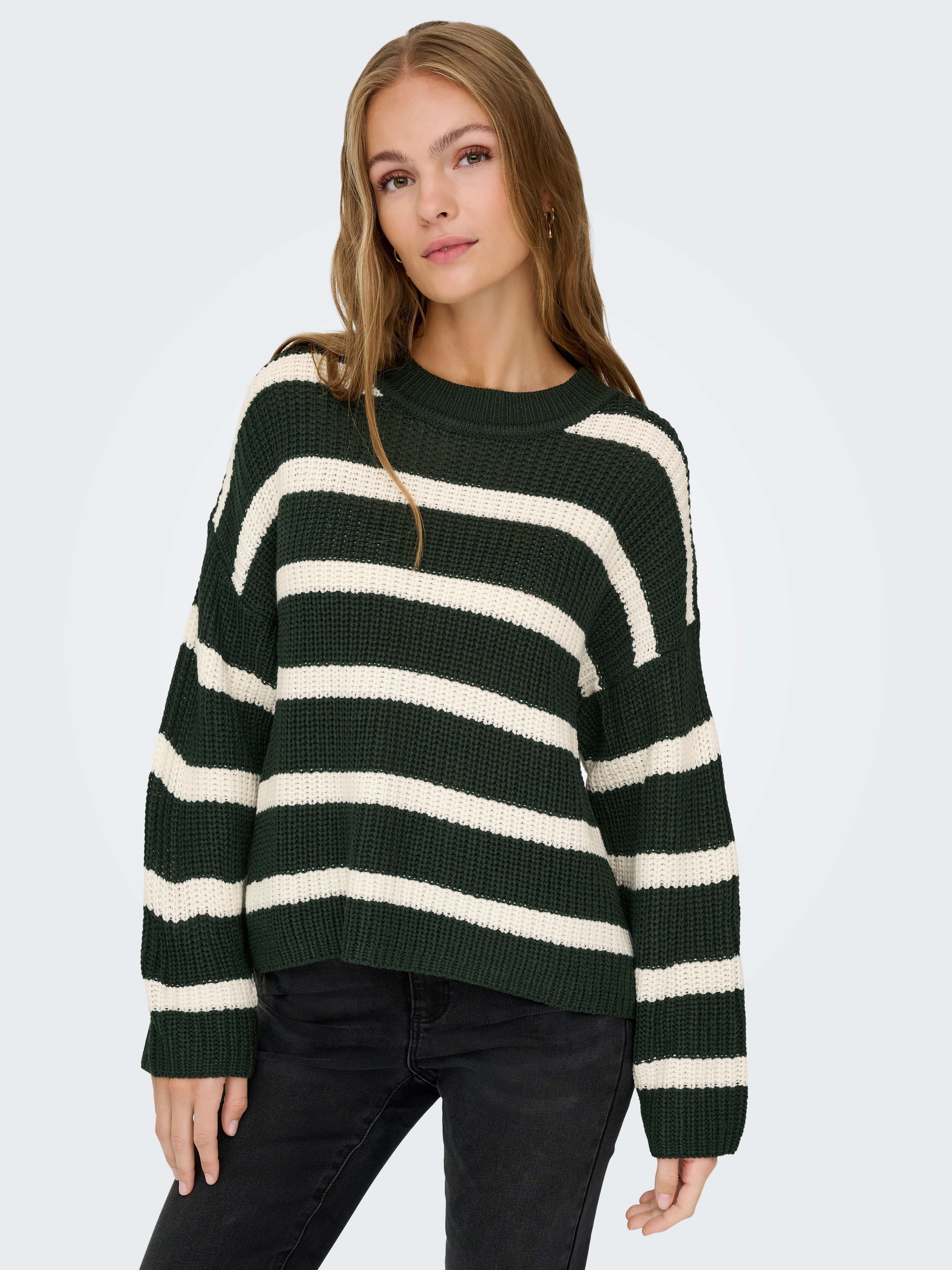 JDY Strickpullover JDYJUSTY L/S STRIPE PULLOVER günstig online kaufen