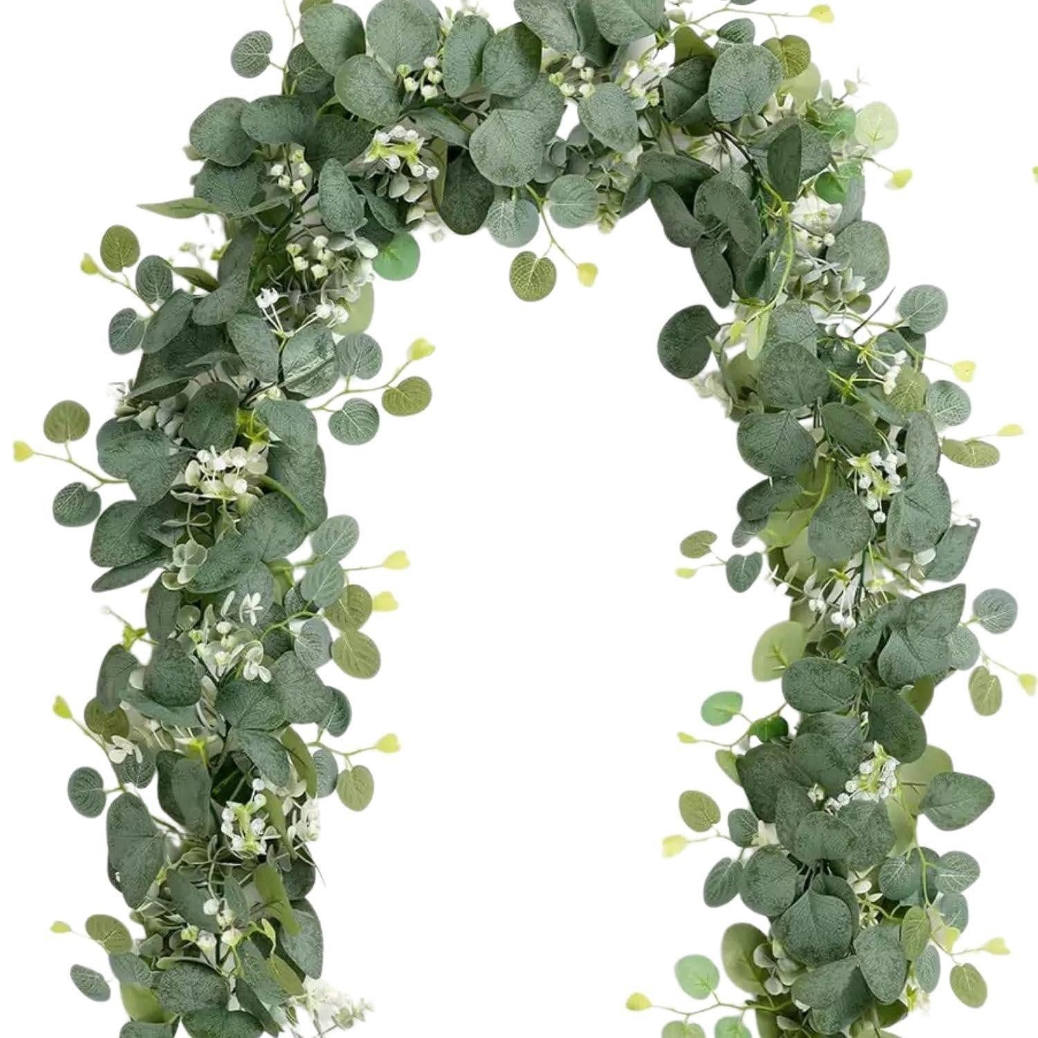 Kunstgirlande Eukalyptus Girlande 2x1.8m Grün Künstlich, LuxusKollektion, Höhe 5 cm