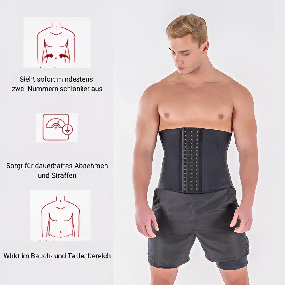 Yamuna Bauchweggürtel, Korsett Herren/Corsage Herren/Waist Trainer Herren (Mit Aufbewahrungstasche) Ideale Lösung, um Ihre Silhouette zu formen und zu optimieren