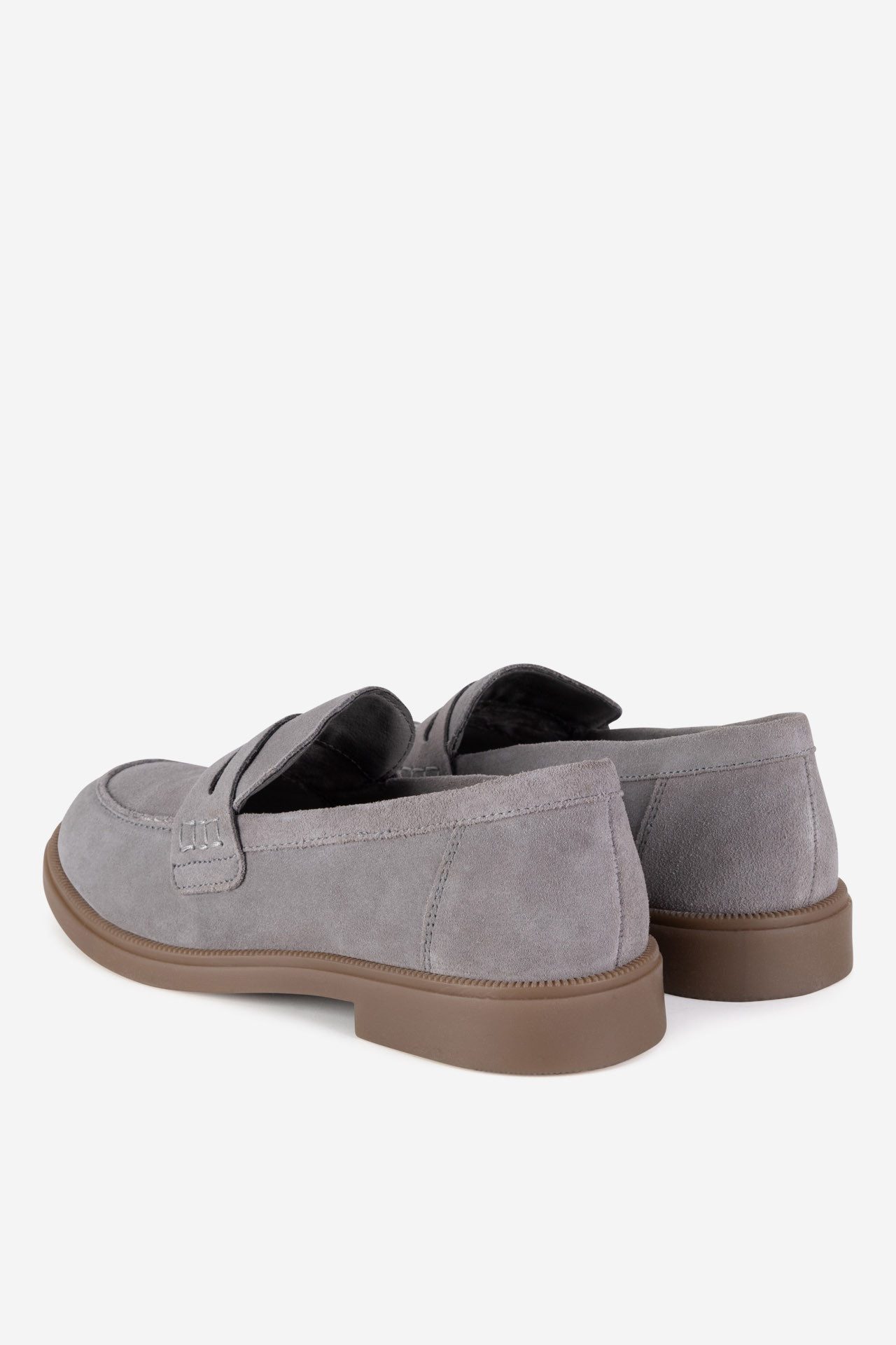 LASOCKI Lasocki Damen Mokassin Grau Leder Casual Mokassin