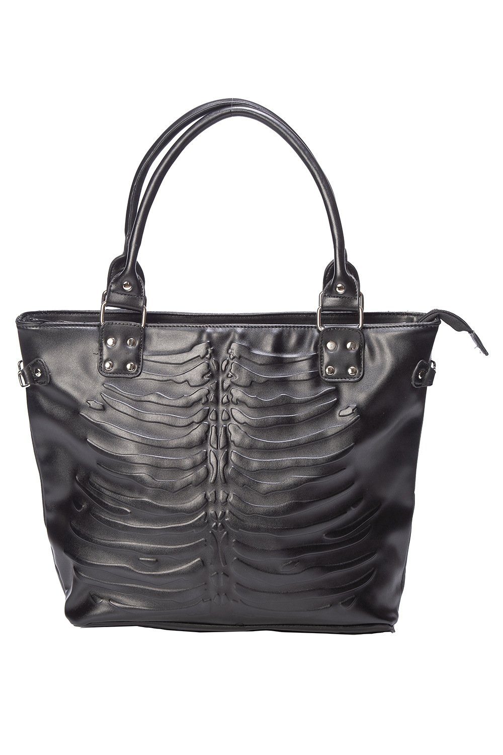 Banned Shopper Vespera Emboss Shopper, Gothic Skelett Ribcage