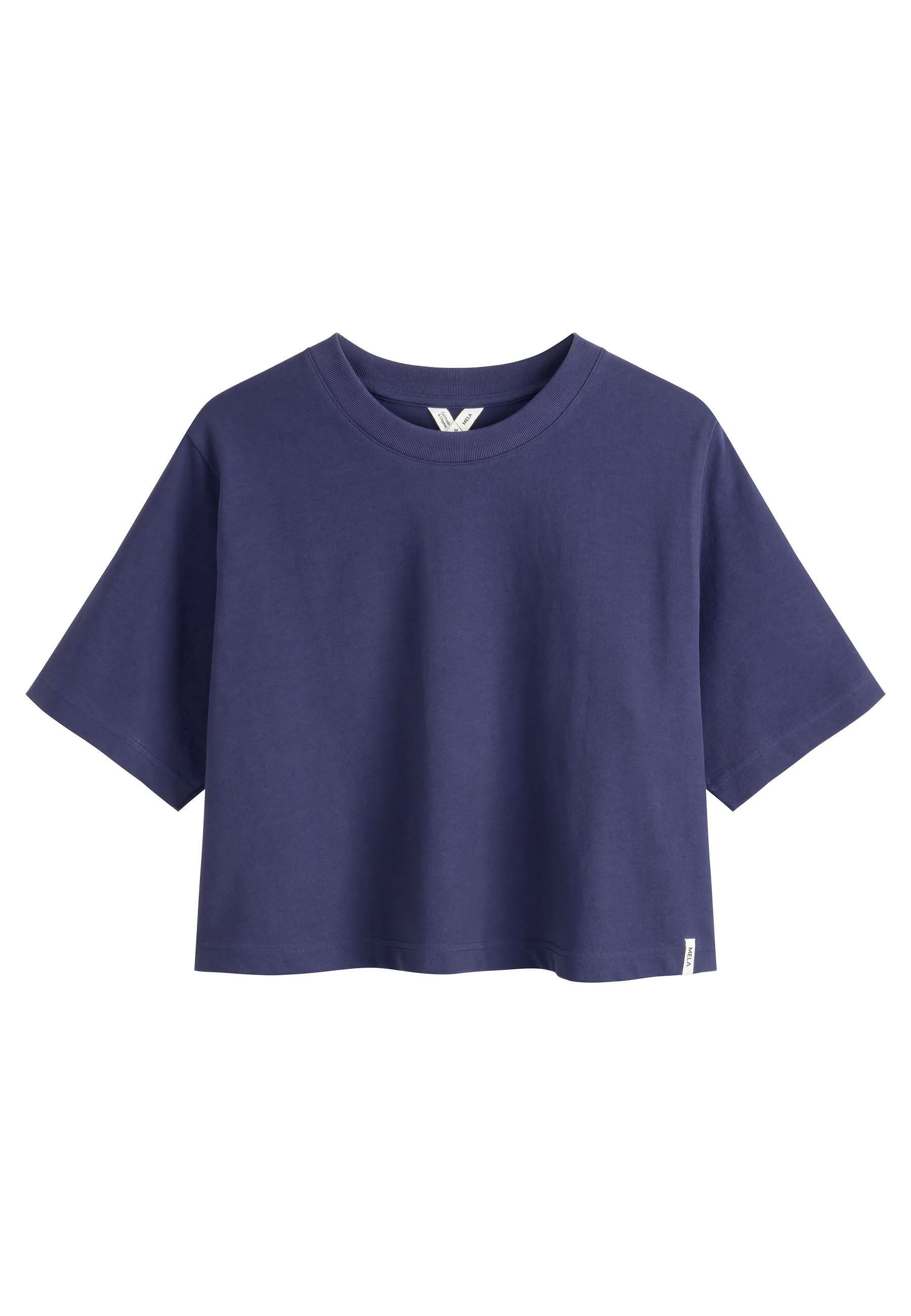 Kurzarmshirt Cropped T-Shirt schwer Style JOSHNA