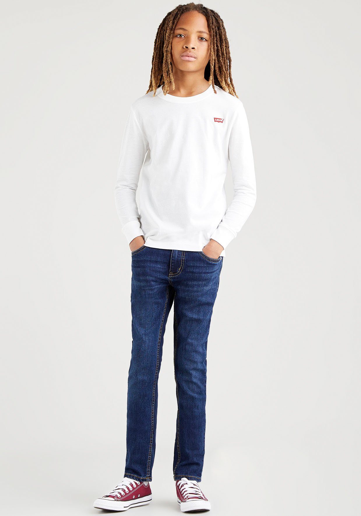 Levi's® Kids Skinny-fit-Jeans FIT for 510 BOYS JEANS used SKINNY dark-blue