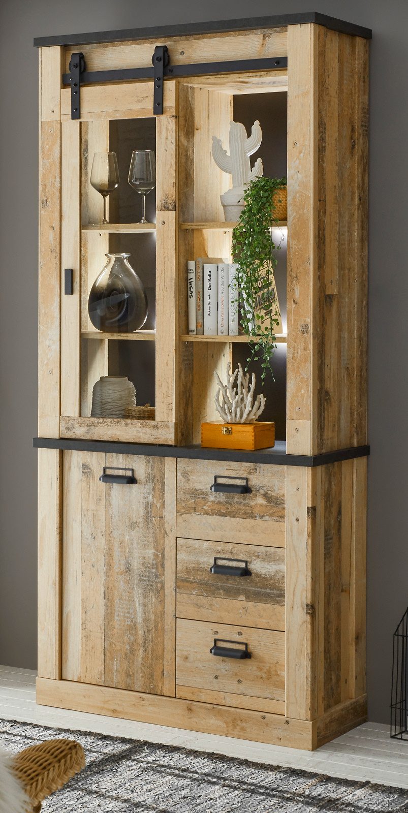 Furn.Design Stauraumvitrine Stove (Vitrinenschrank in Used günstig online kaufen