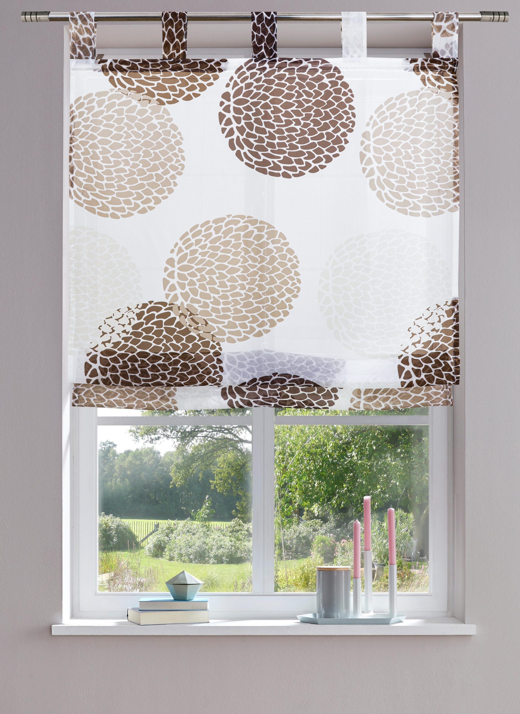 OTTO home Raffrollo Belem, mit Schlaufen, Transparent, Voile, Polyester