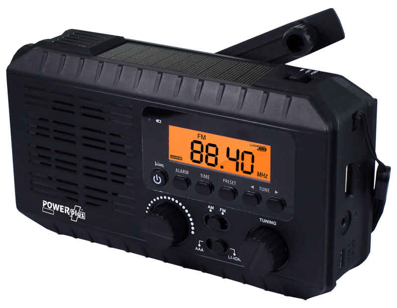 POWERplus Ox - Kurbel - Dynamo - Solar - Notfall - Blackout Radio