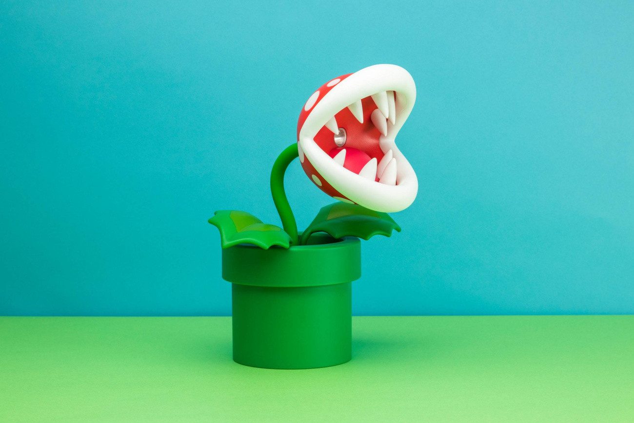 Paladone LED Dekolicht Super Mario Nachttischlampe Mini Piranha Plant