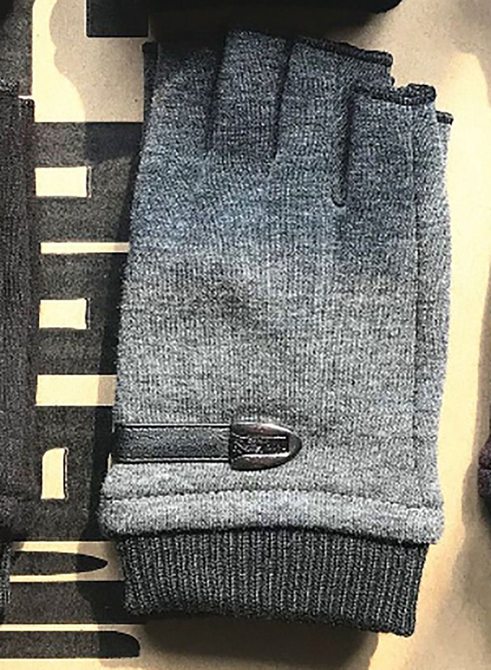 L.Ru UG Winter Samt-Halbfingerhandschuhe Fleece verdickte mit Warme und und Strickhandschuhe Damen Outdoor-Fahrradhandschuhe für im Herbst