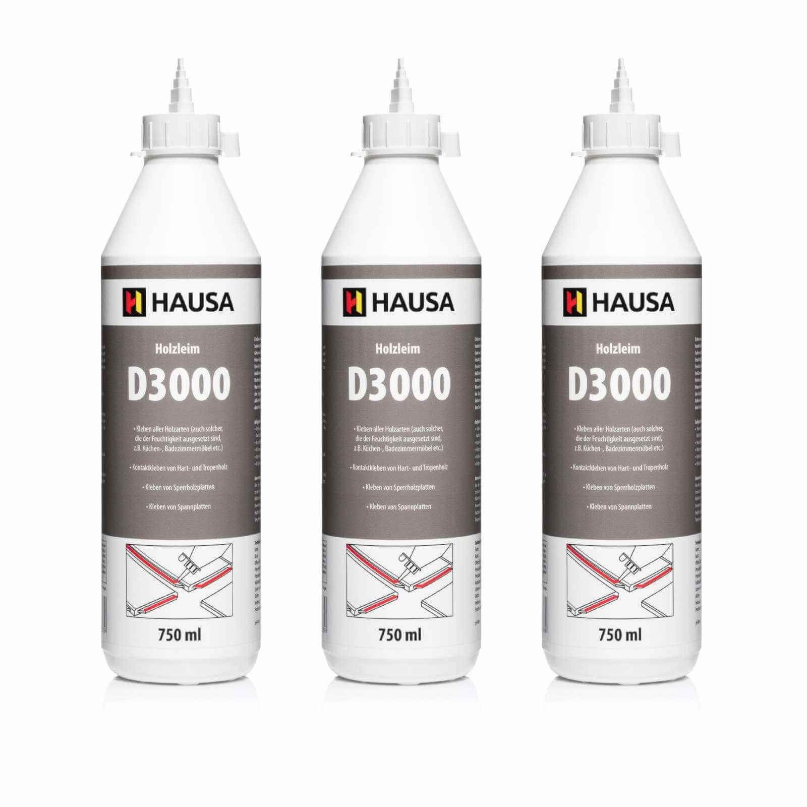 Hausa Montagekleber Holzleim D3, (3 x günstig online kaufen
