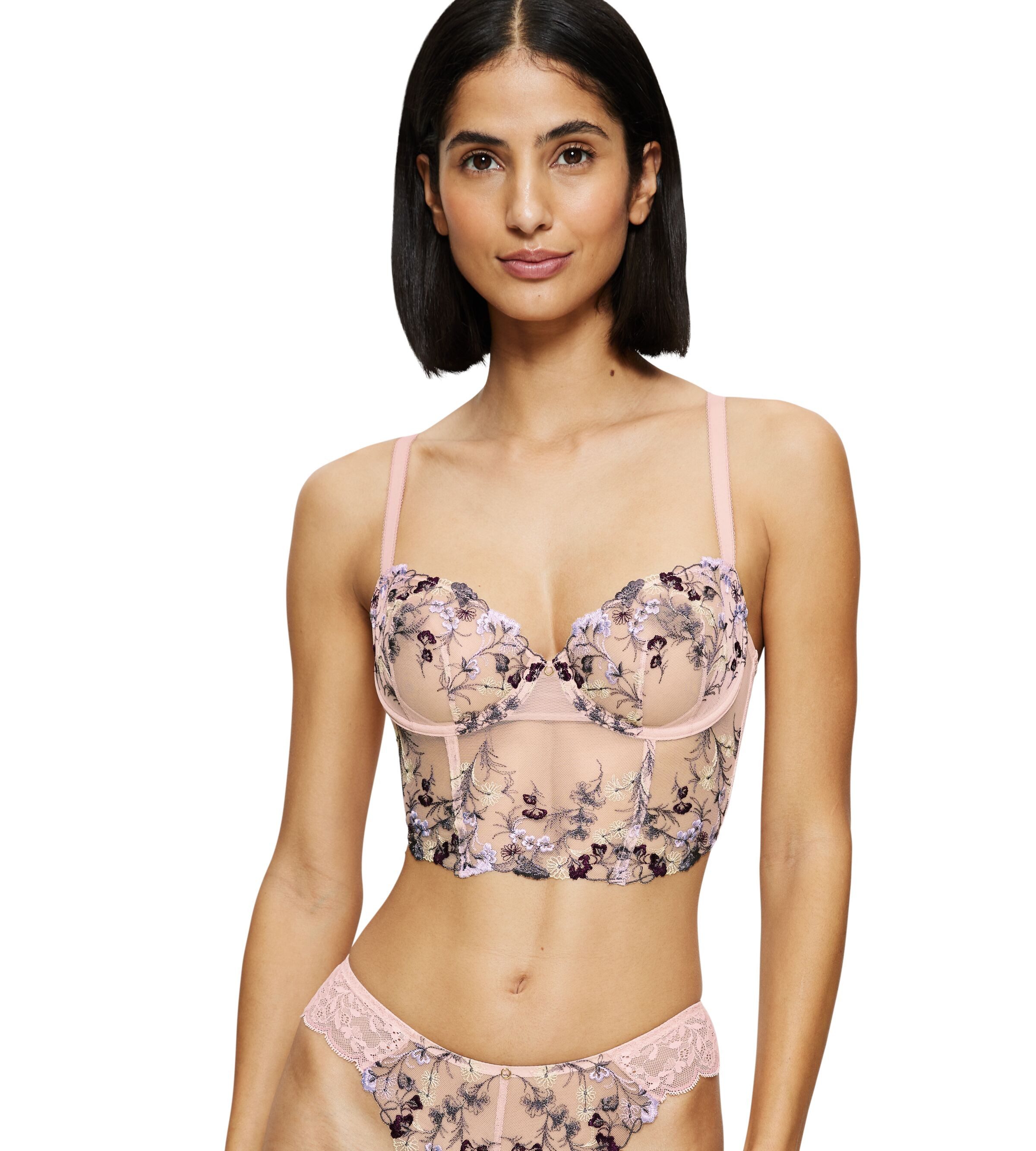 Triumph Longline-BH Sensual Spotlight Wired Corset mit Stickerei und floraler Spitze