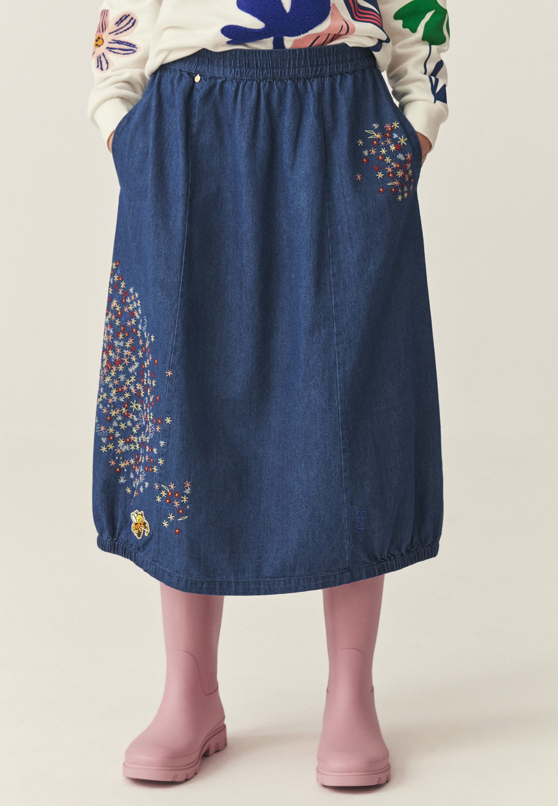 TATUUM Jeansrock Denim-Rock Mit Bestickung - Melia