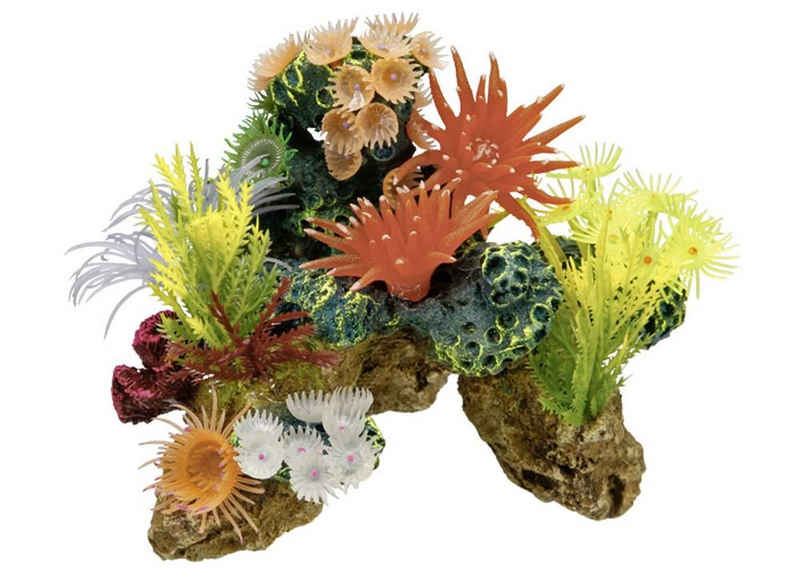 Nobby Aquariendeko Aqua Ornaments "KORALLE" mit Pflanzen, geeignet für Süß- und Seewasseraquarien
