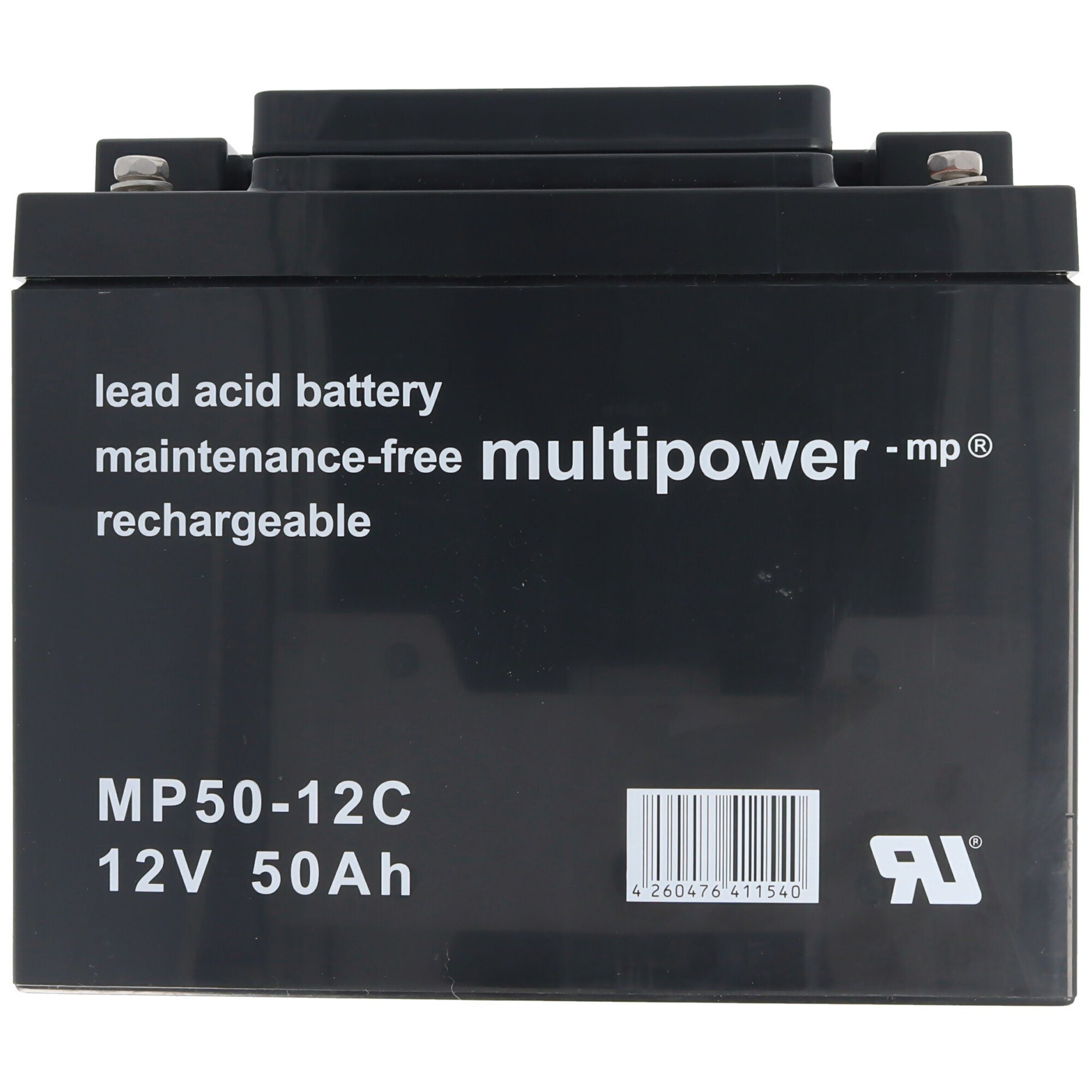 Akku Multipower mAh niedrige und V) lange 50000 (12,0 Multipower Gebrauchsdauer Selbstentladung MP50-12C