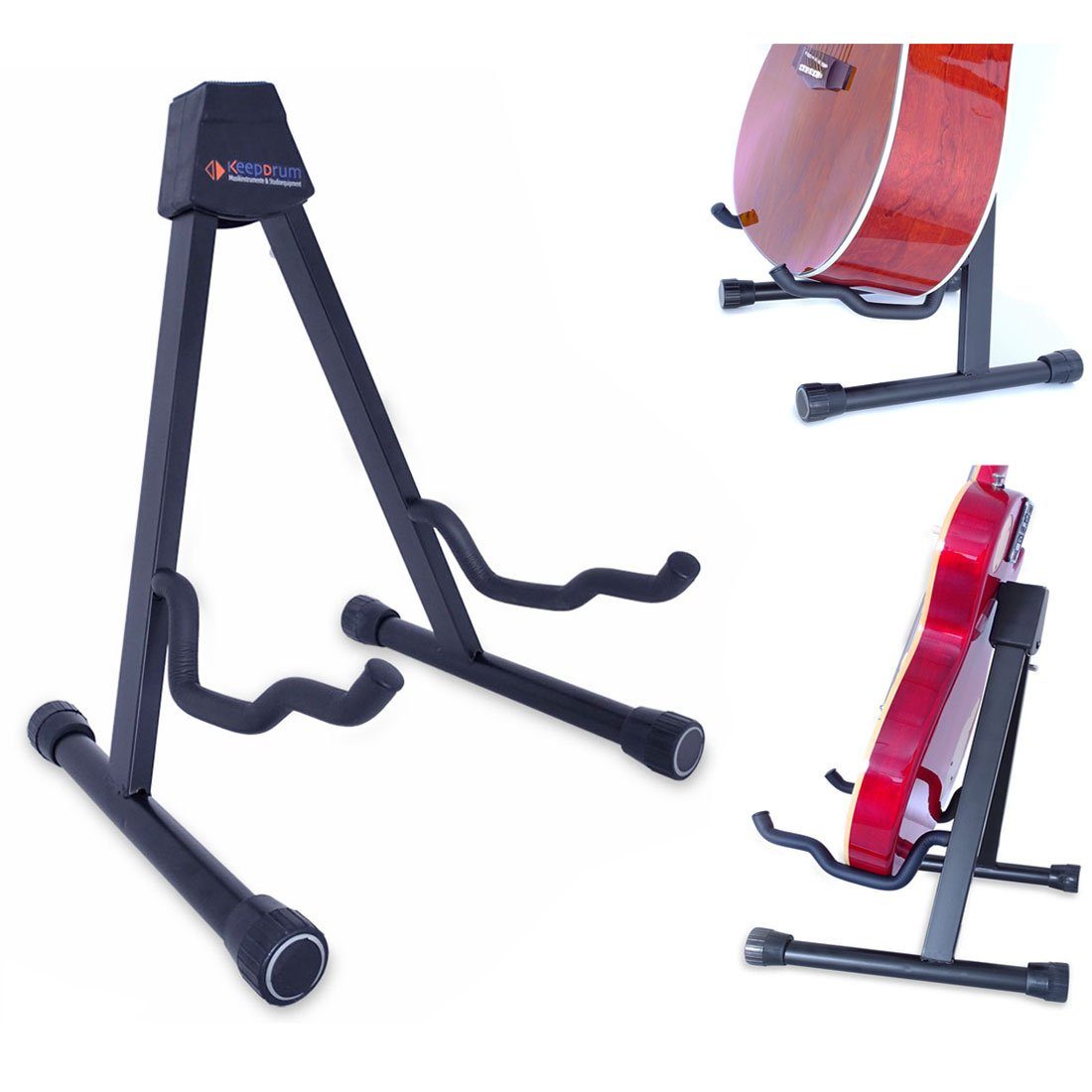 keepdrum Gitarrenständer keepdrum Gitarrenständer GS-005 Universal faltbar, Universal, faltbar