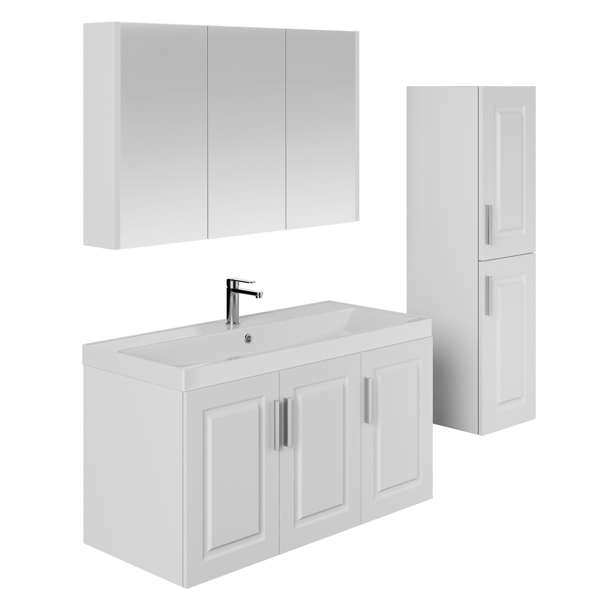 Karen Badmöbel-Set Badmöbel Set Arin 100, (Komplett-Set, 3-Teilig (Untersch günstig online kaufen