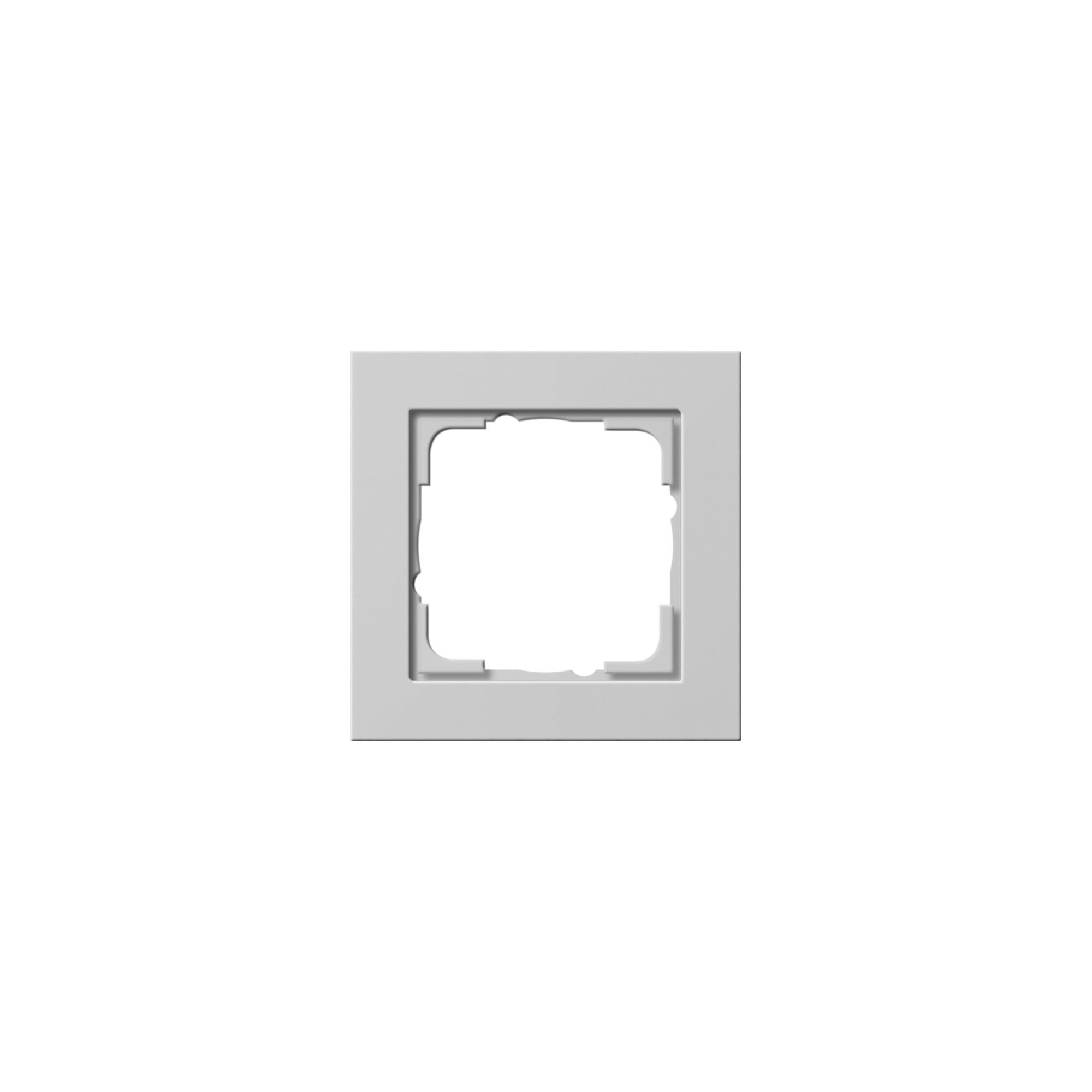 GIRA Abdeckplatte Gira Abdeckrahmen 1-fach E2 Grau 021137