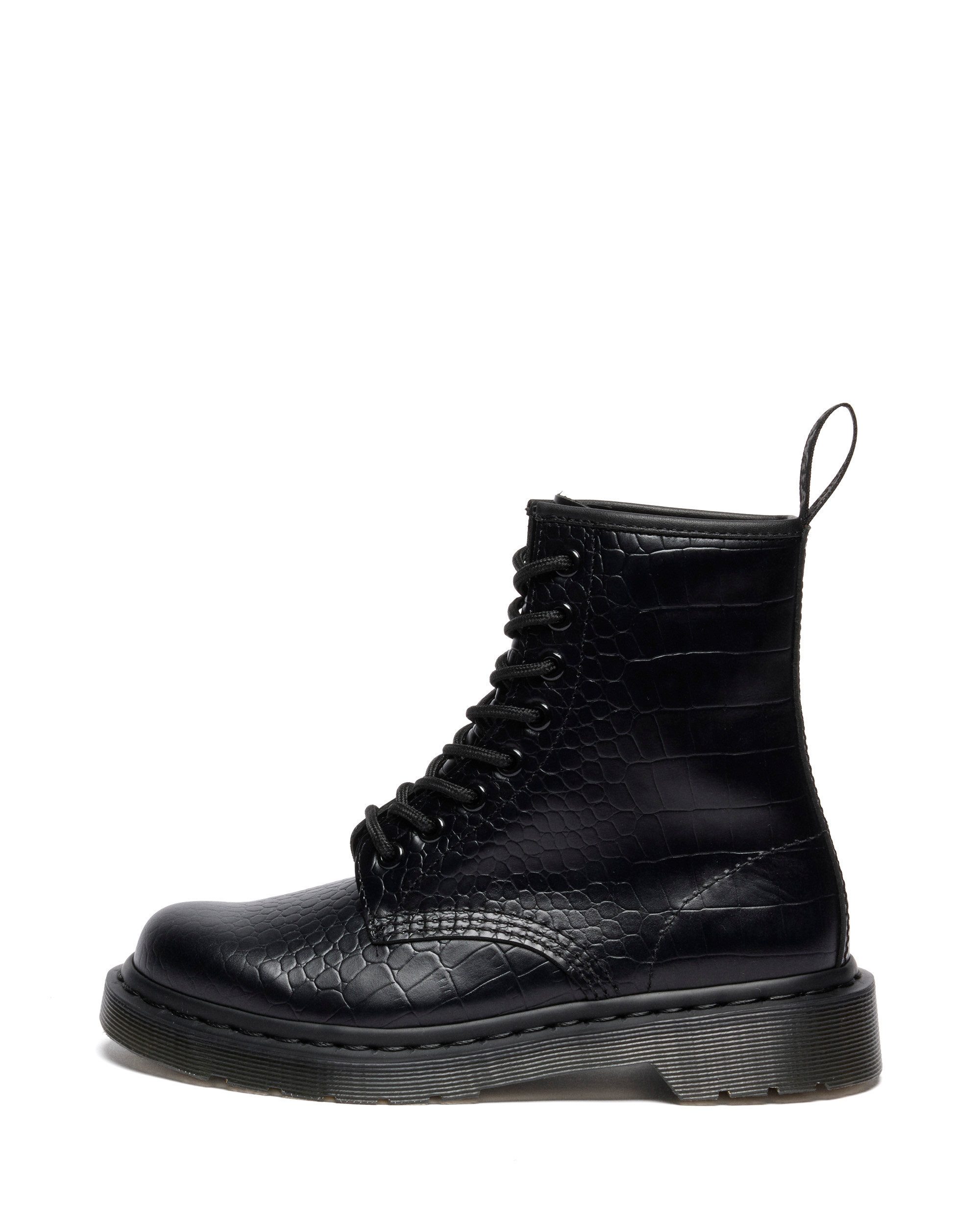 DR. MARTENS 1460 Croc Emboss Ankleboots
