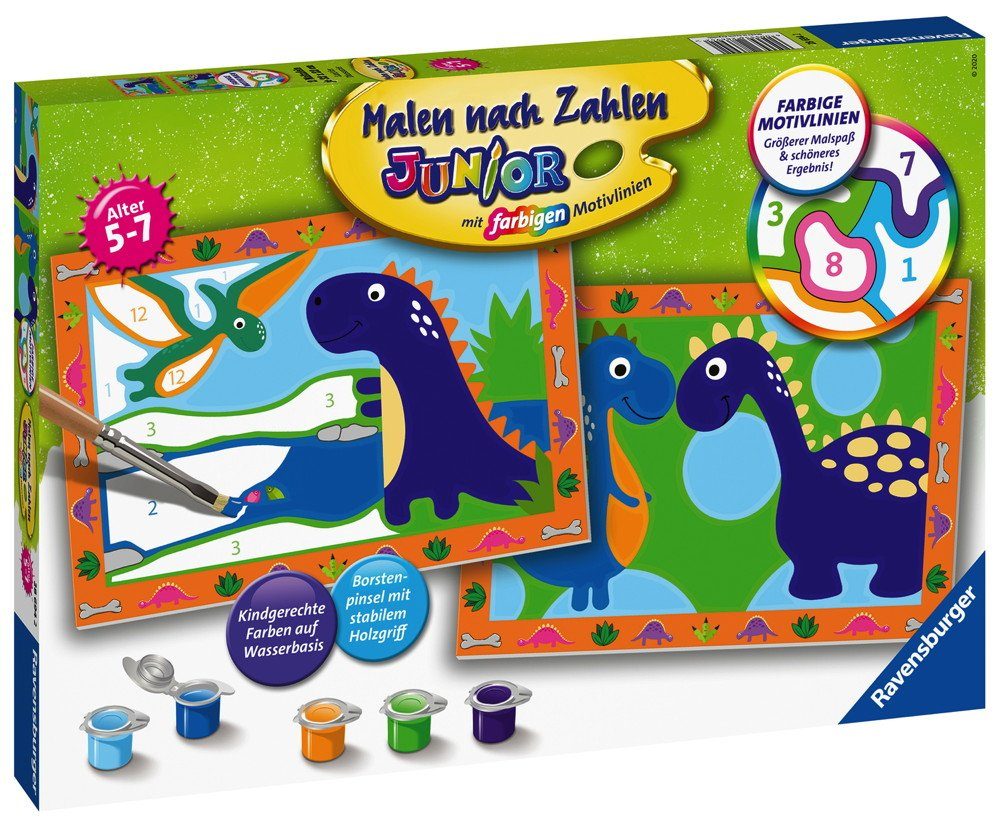 Ravensburger Malen nach Zahlen Ravensburger Malen nach Zahlen Junior Land der Dinosaurier 28694