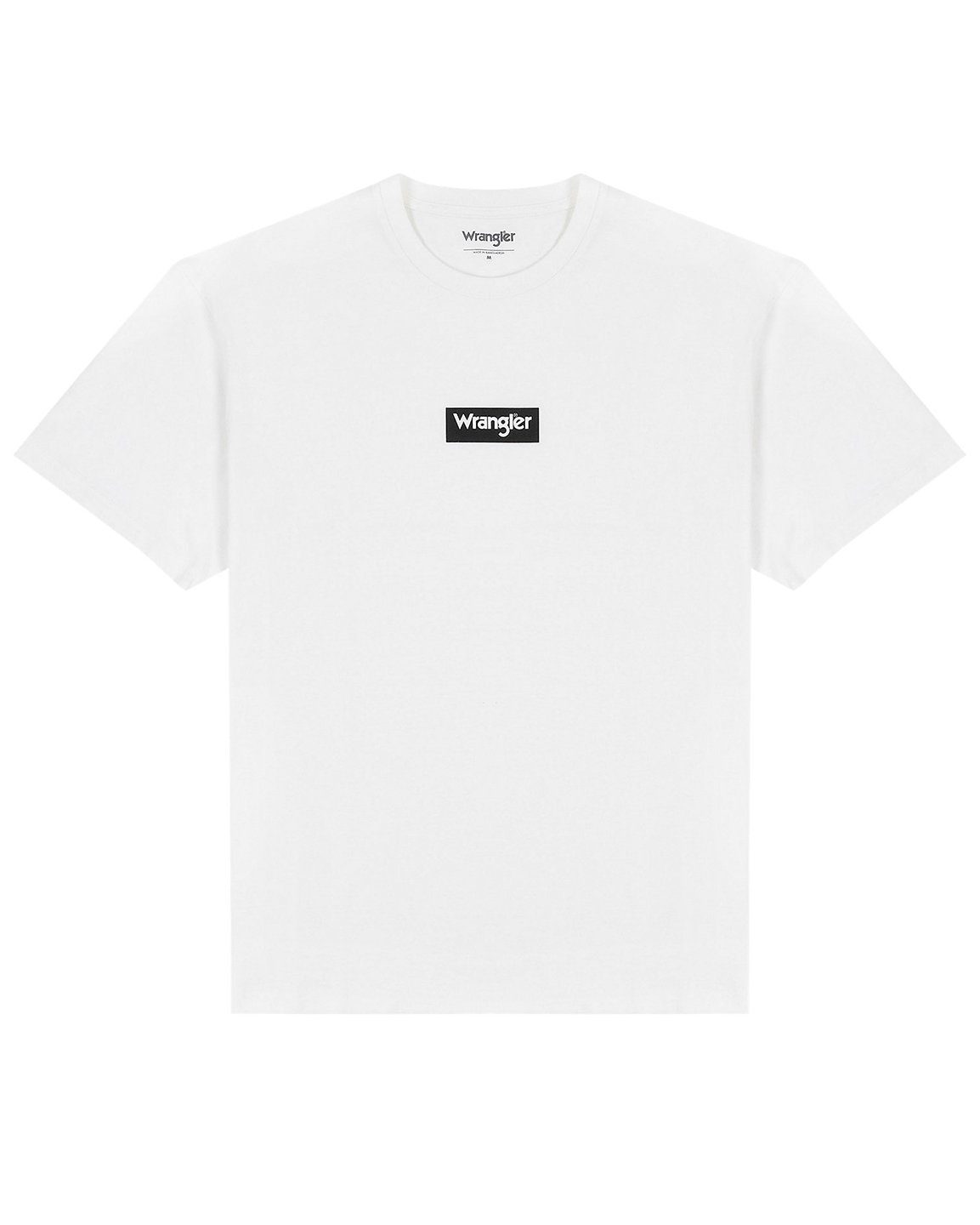 Wrangler Rundhalsshirt Logo Regular Fit - Small Box Tee Weiß