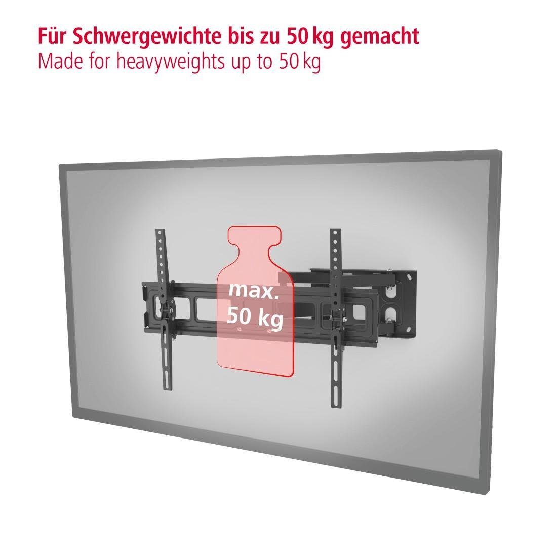 84 (bis aha Zoll) TV-Wandhalterung, Wandhalterung, Scherenarm 81-213cm(32"-84), Schwarz