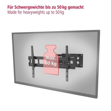 aha TV-Wandhalterung 81 bis 213 cm (32" bis 84), Scherenarm Schwarz TV-Wandhalterung, (bis 84 Zoll)